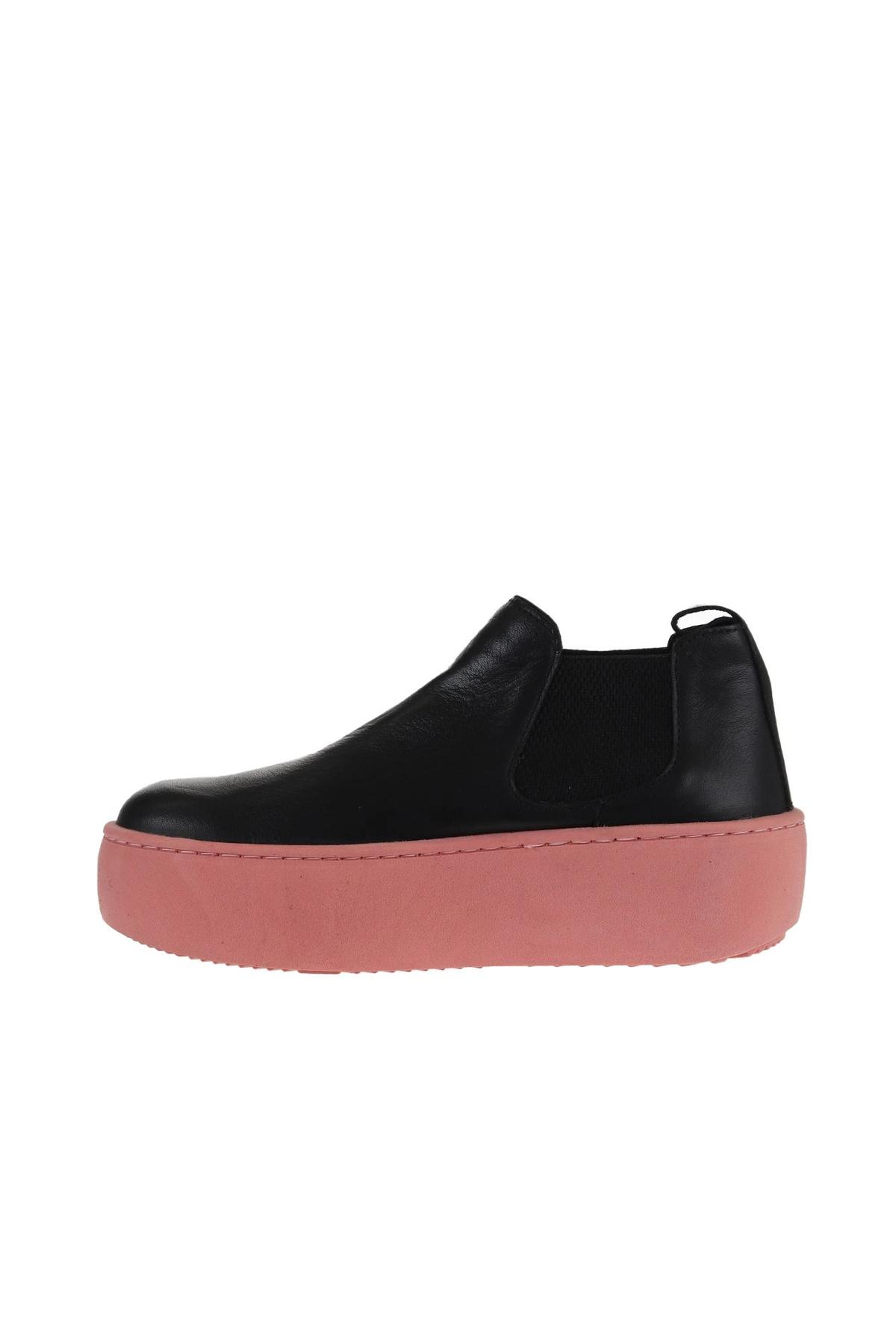 Bueno Shoes Siyah Pembe Deri Kadın Dolgu Topuklu Bot 01wv5505 görsel 4