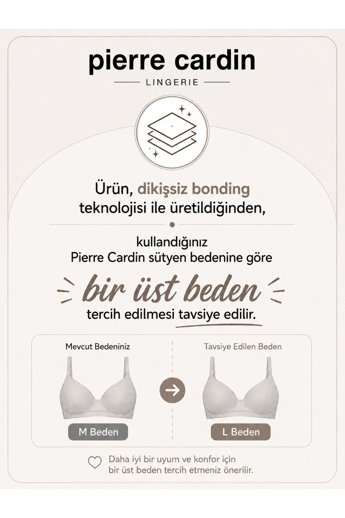 Pierre Cardin 6237 Premium Comfort Spor Sütyen, Dikişsiz, Balensiz, İz Yapmaz, Ayarlanabilir Askılı görsel 5