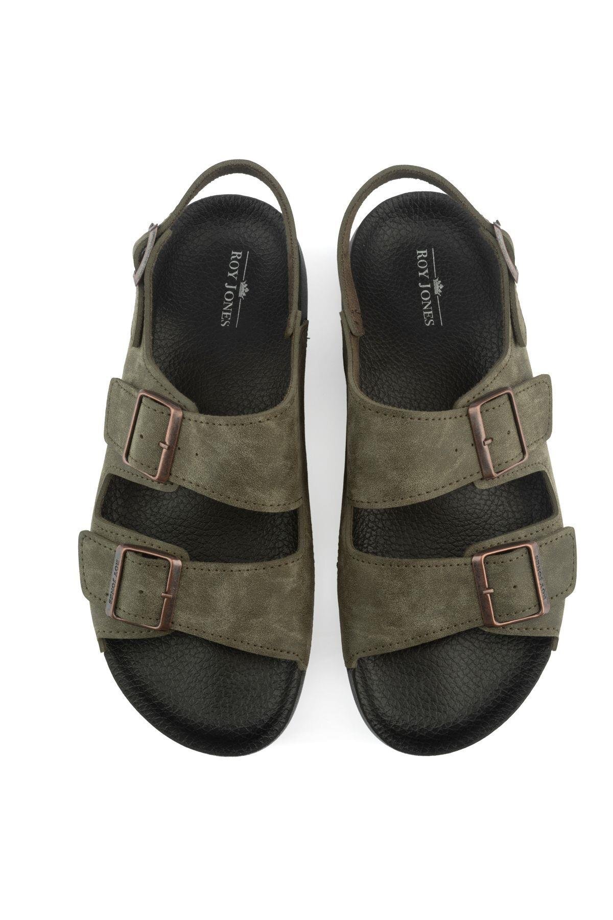 Roy Jones Barcelona Urban Sandals Rahat Yumuşak Tabanlı Trend Model Erkek Sandalet Terlik görsel 6