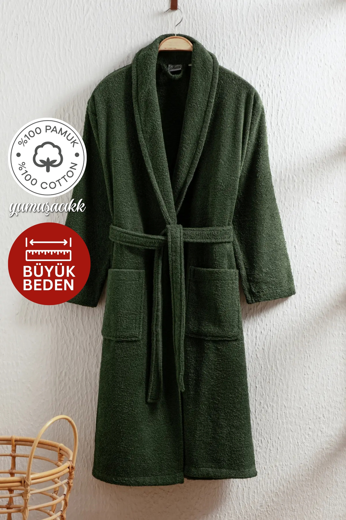 Nova Şalyaka Women's and Men's Bathrobe 100% Cotton | Durable | Fast Drying | Soft Comfort