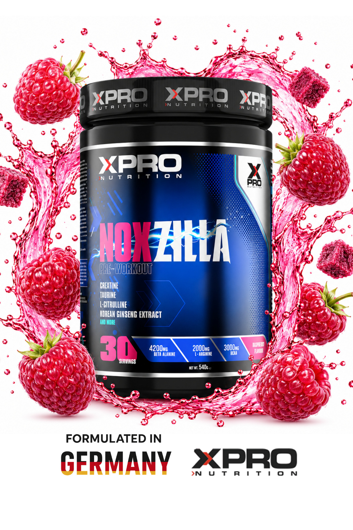 Xpro Nutrition Noxzilla Pre-workout 540gr Ahududu Aromalı - Fiyatı