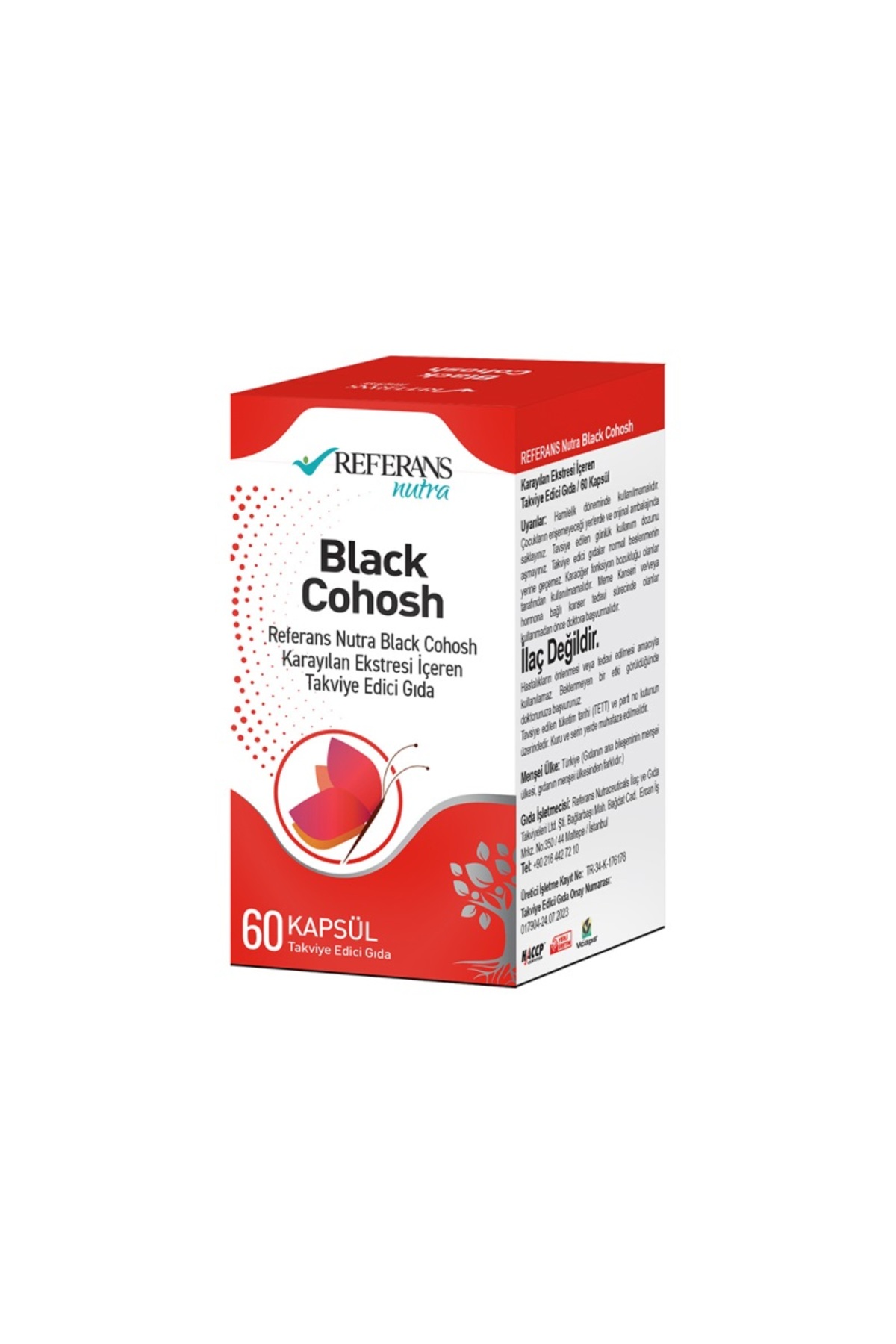 Referans Nutra Referans Black Cohosh 60 Kapsül - Fiyatı, Yorumları