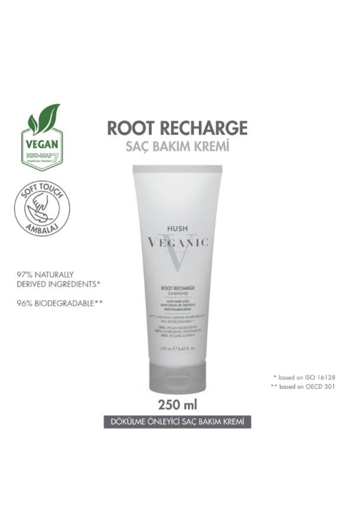 HUSH Veganic Root Recharge Dökülme Önleyici Saç Kremi 250 ml — 8682035304081