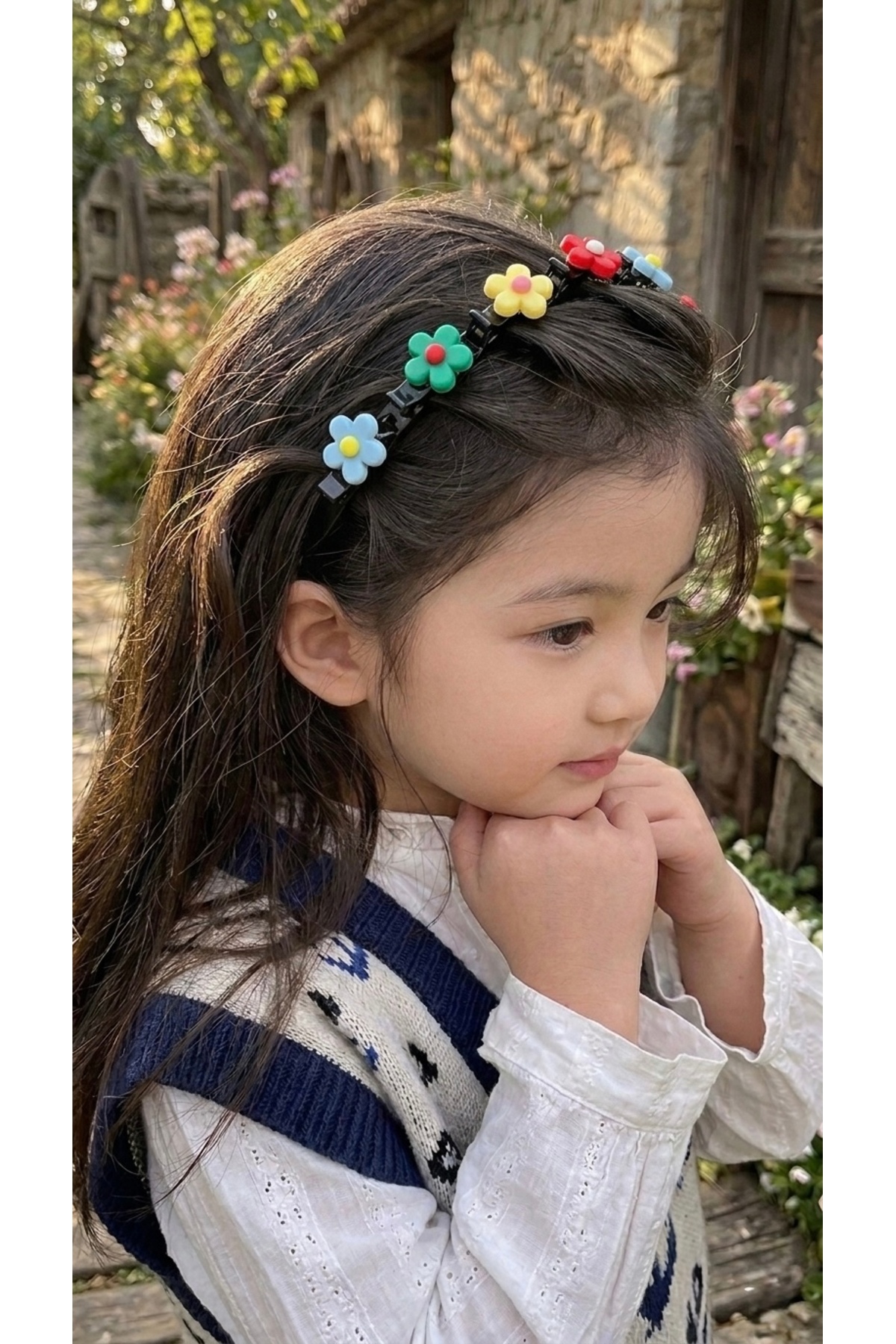 Flower Clamp Buckle Crown