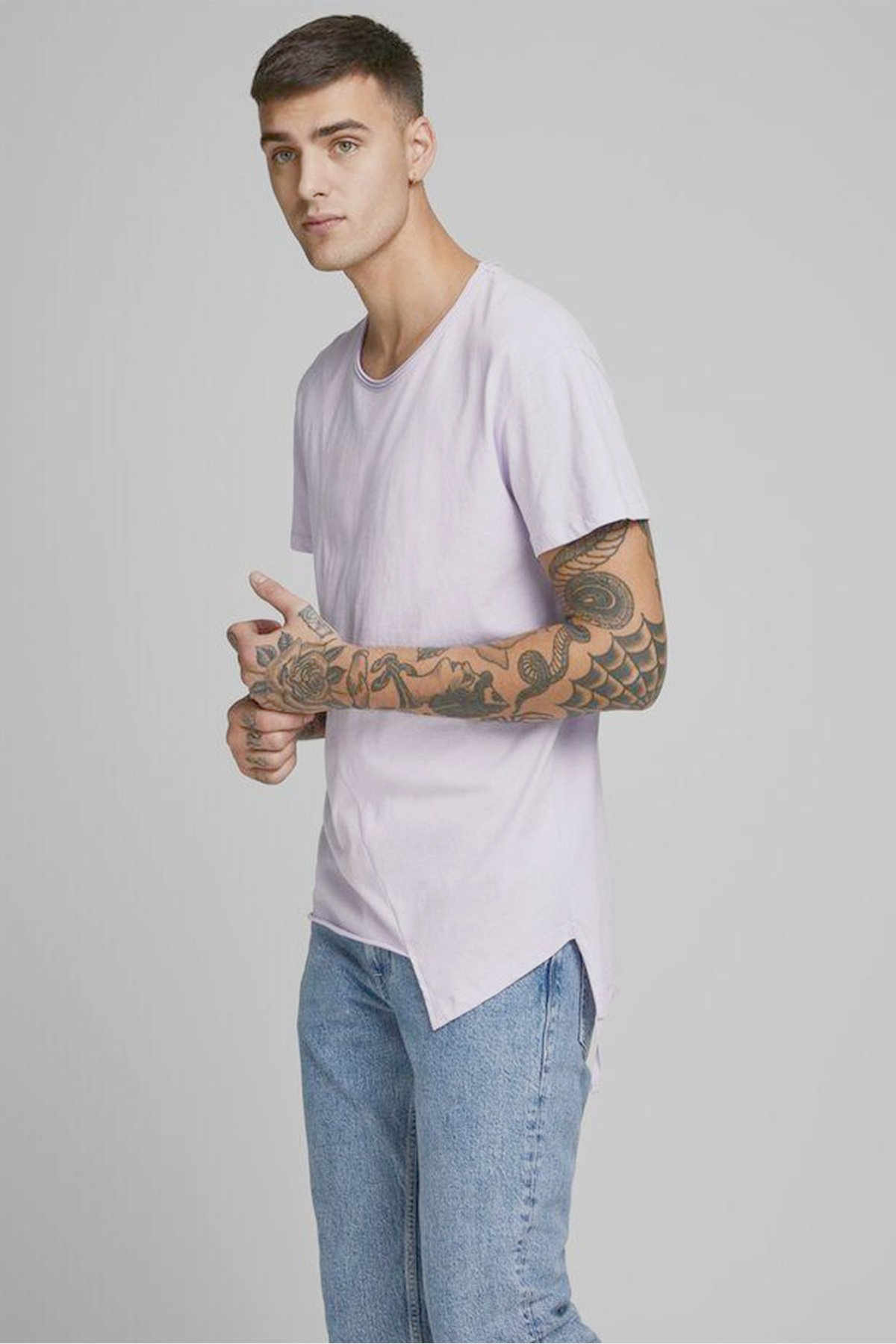 تی‌شرت یقه گرد مردانه جورنیوپانا مشکی جک اند جونز تی شرت Jack & Jones