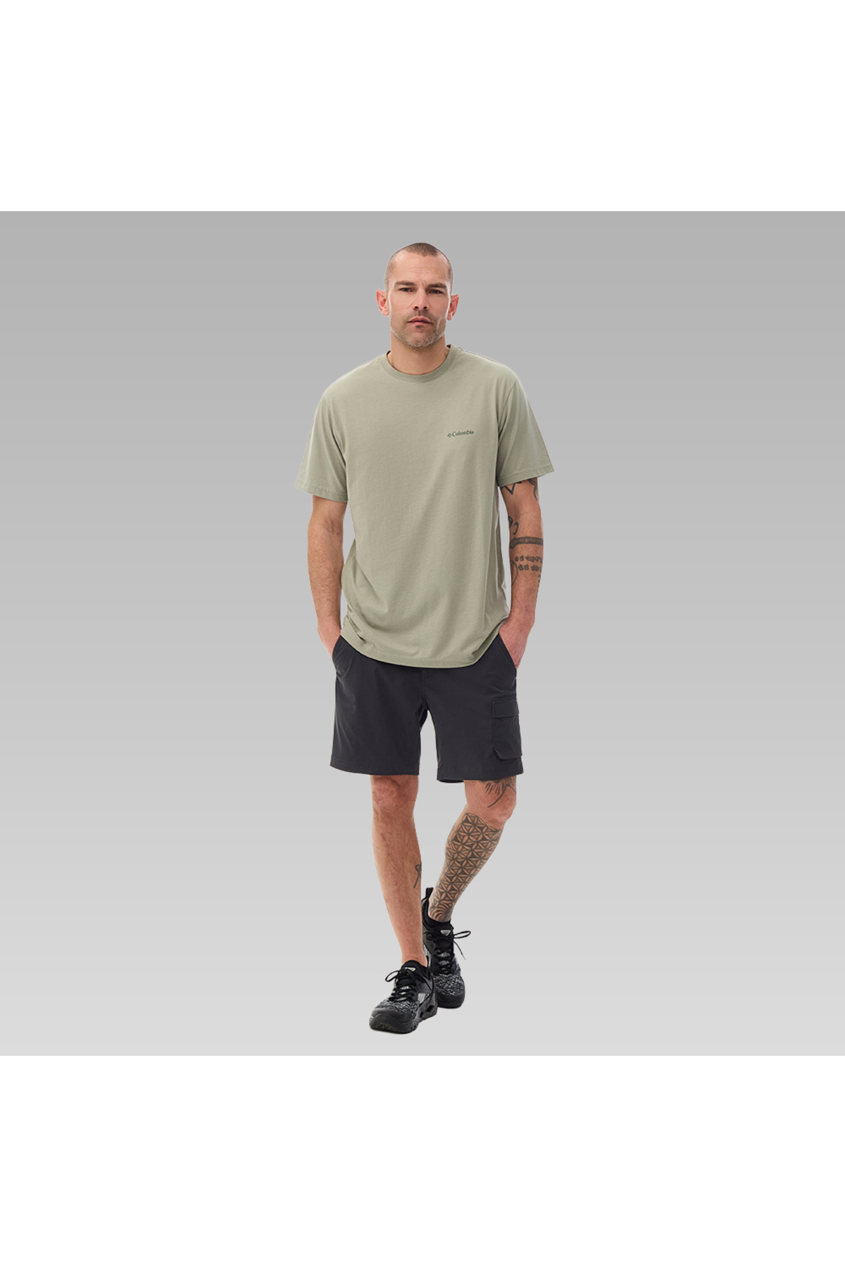 Columbia Erkek Tişört CS0282 CSC M BASIC SM LOGO BRUSHED SS TEE 9110151348 görsel 5