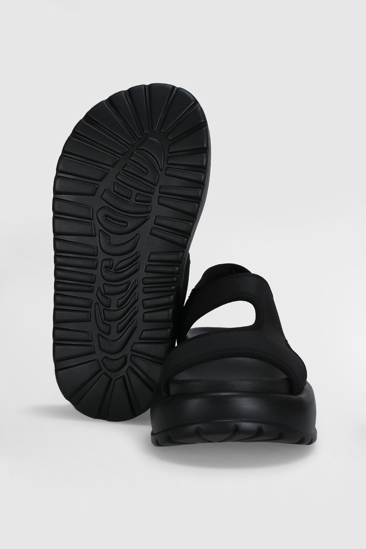 Lufian Trend Aurora New Kadın Günlük Sandalet Full Black görsel 5