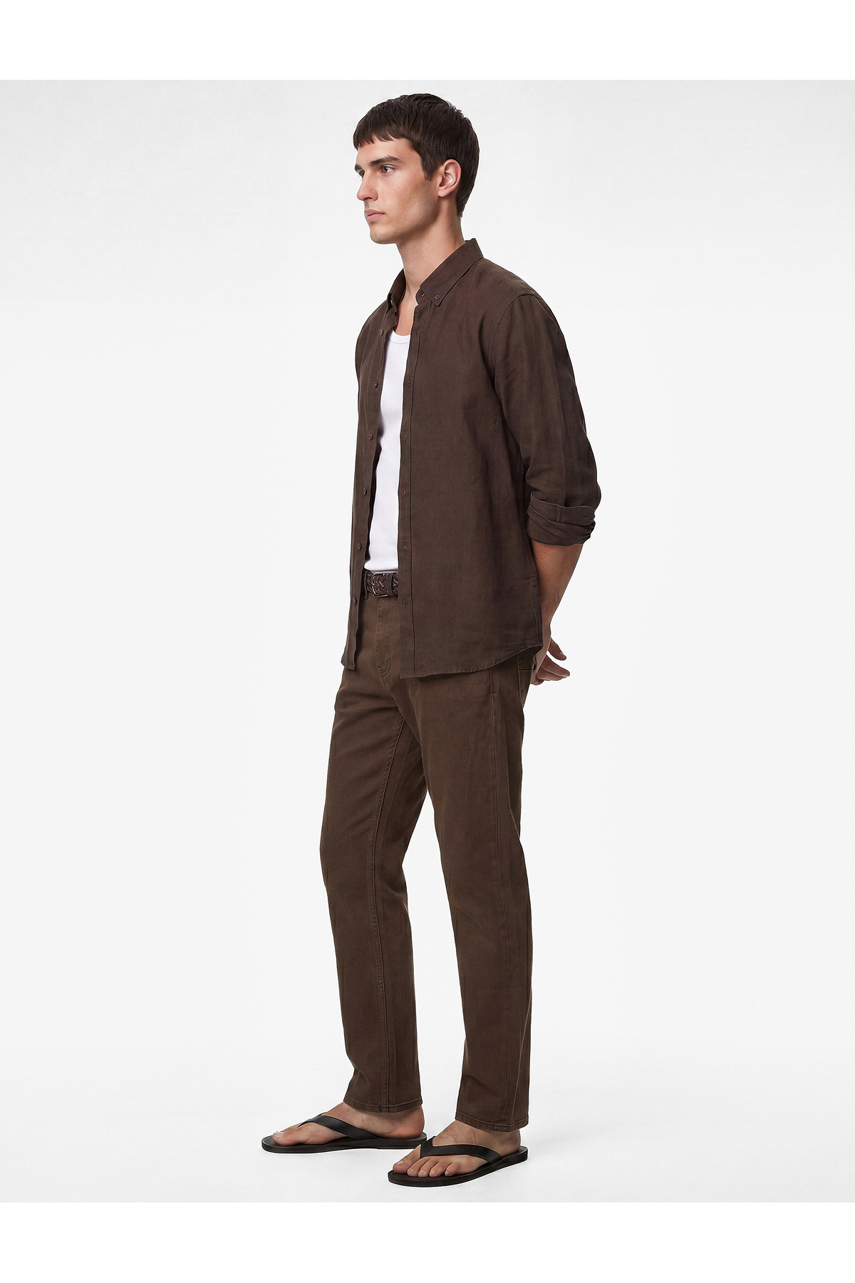 Koton Normal Bel Pamuklu Straight Fit Jean Pantolon - Mark Jean görsel 2
