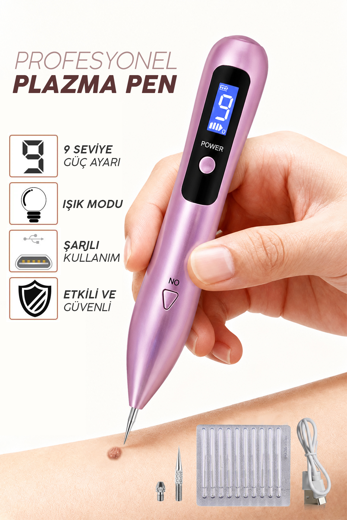 Akne Ben Siğil Leke Dövme Çıkartma Lazer Cihazı Plazma Kalem Plazma Pen 9 Level — plazmapenpembe