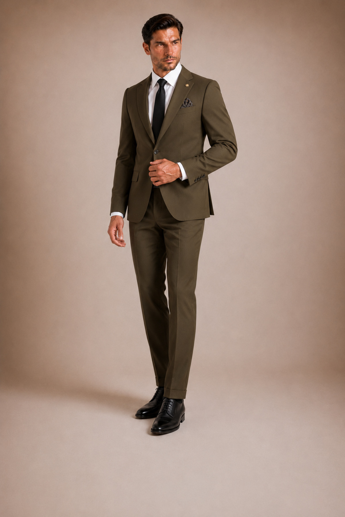 The Tailor Classics Erkek Klasik Takım Elbise - Düz Erkek Ceket Pantolon görsel 7