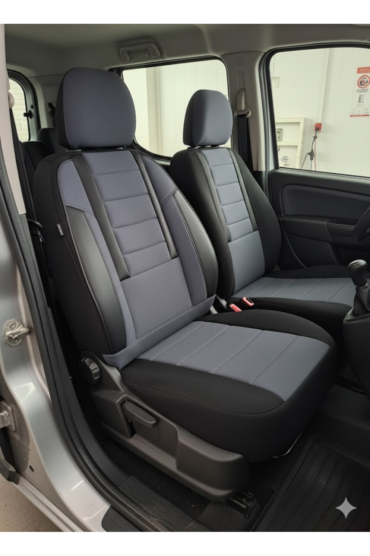 Mevas Favori Füme Serisi Ford Connect İle Uyumlu Tam Set Oto Koltuk Kılıfı Arka koltuk 2+1
