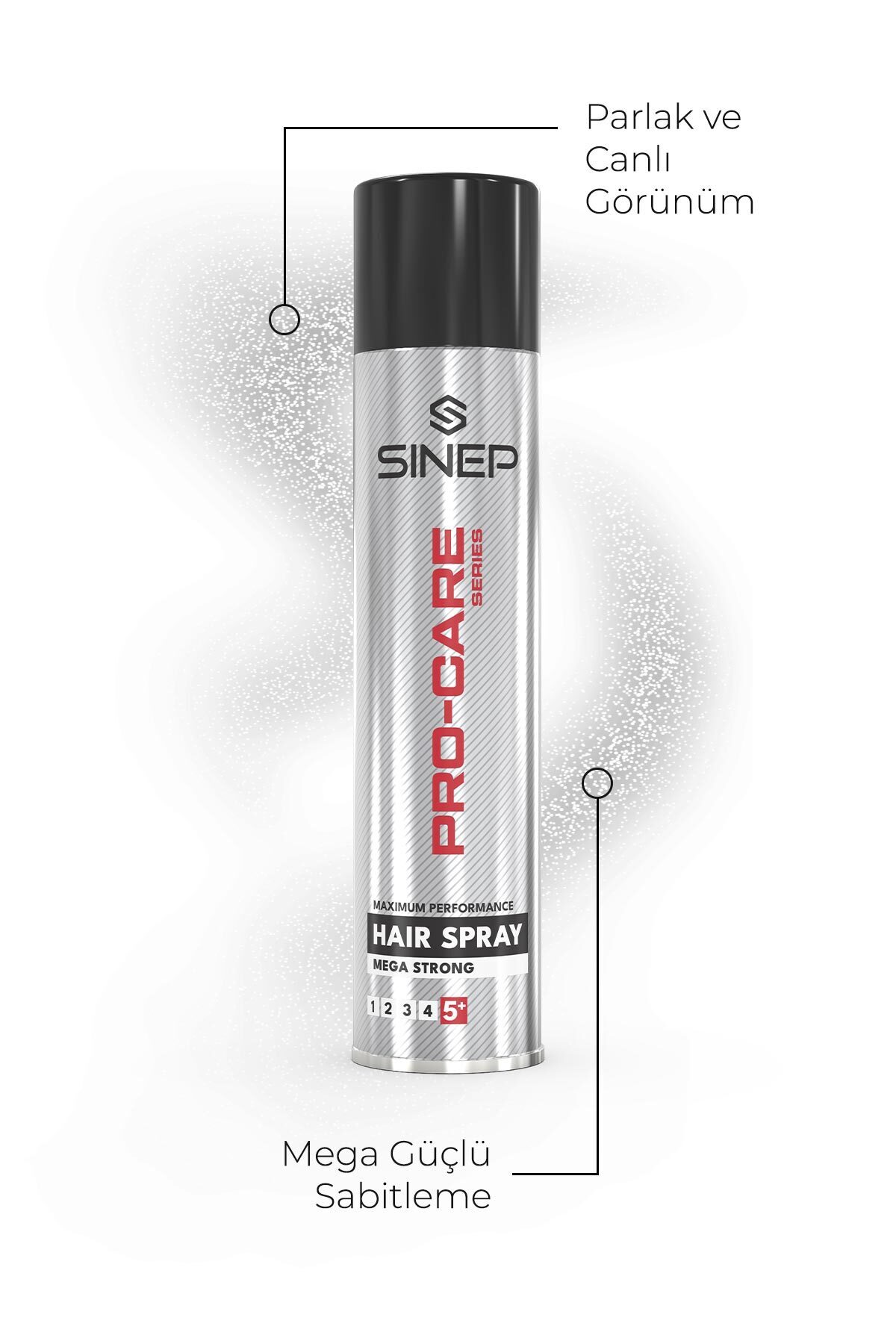 Saç Spreyi 400 ml Mega Güçlü Sabitleme — 8684117800566 — تصویر 2 از 5