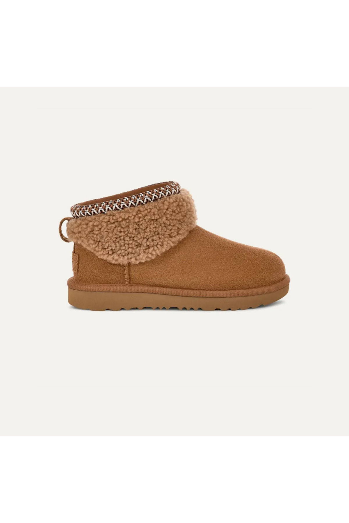 UGG Kadın Bileği Kürk Şık Detaylı Yüksek Taban Taba Bot & Bootie