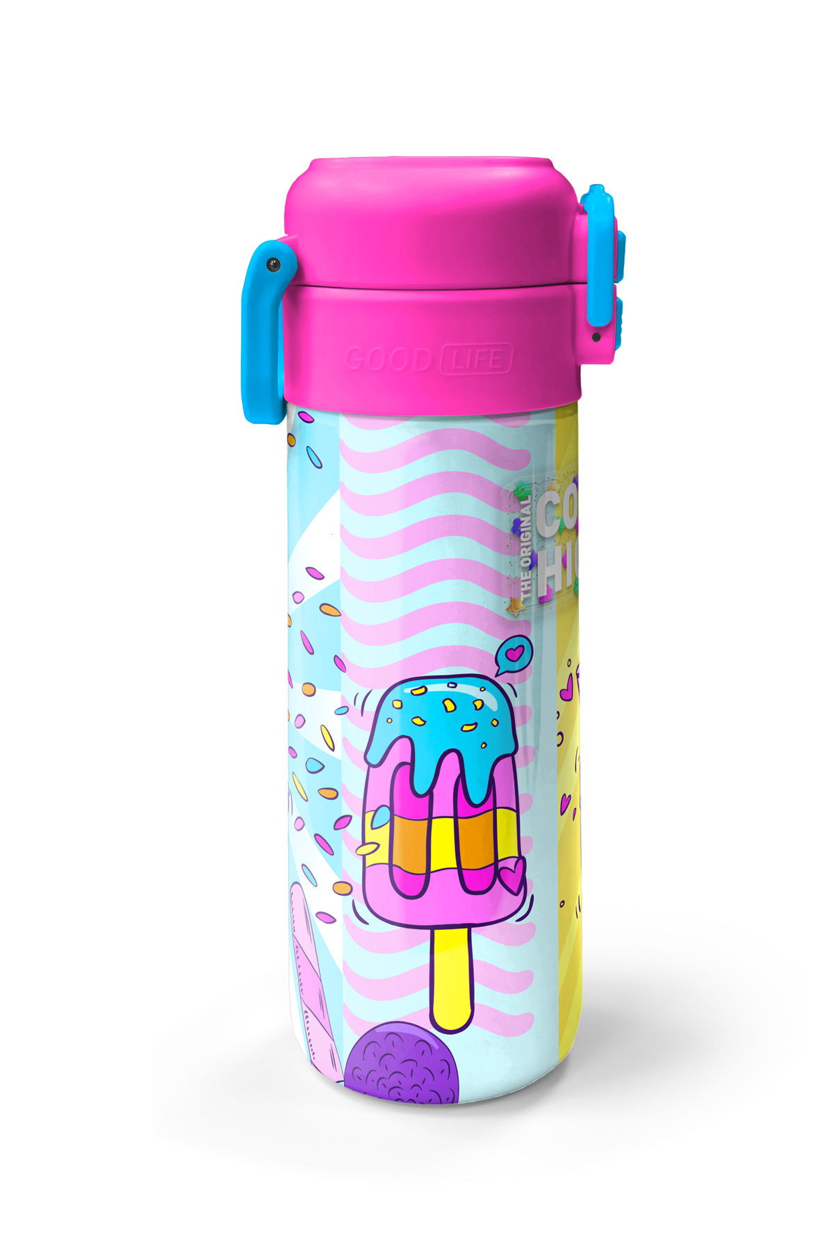 Kids Mixed Dondurma Desenli Pipetli ve Direkt İçim Çelik Termos 500 ml 31809