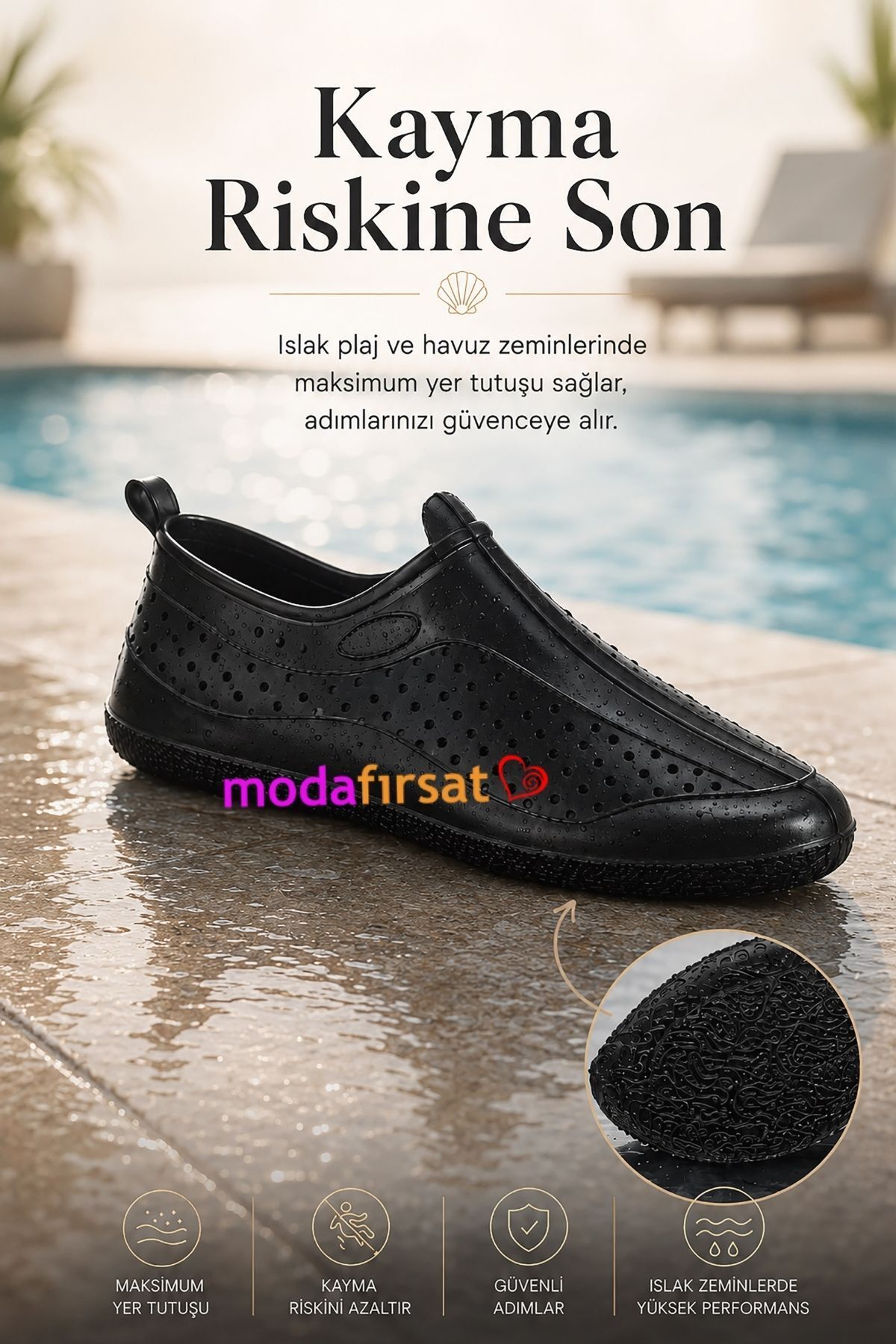 Modafırsat GARANTİLİ Deniz Ayakkabısı Kadın Erkek Kaymaz Taban Rafting Plaj Havuz Sandaleti görsel 8