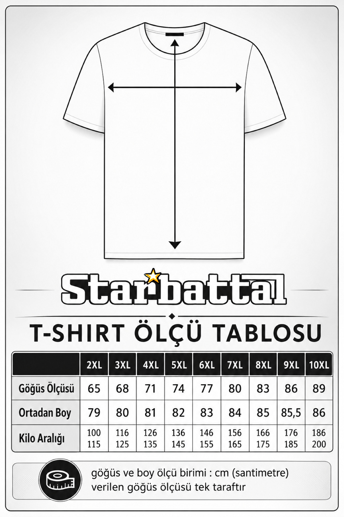 Starbattal Büyük Beden Basic Tişört 11100 LACIVERT görsel 4