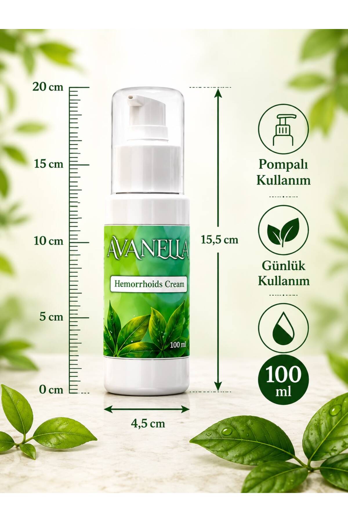 H.emoroid Kremi 100 ml Onarıcı Bitkisel Bakım Kremi — krem2121 — تصویر 3 از 3