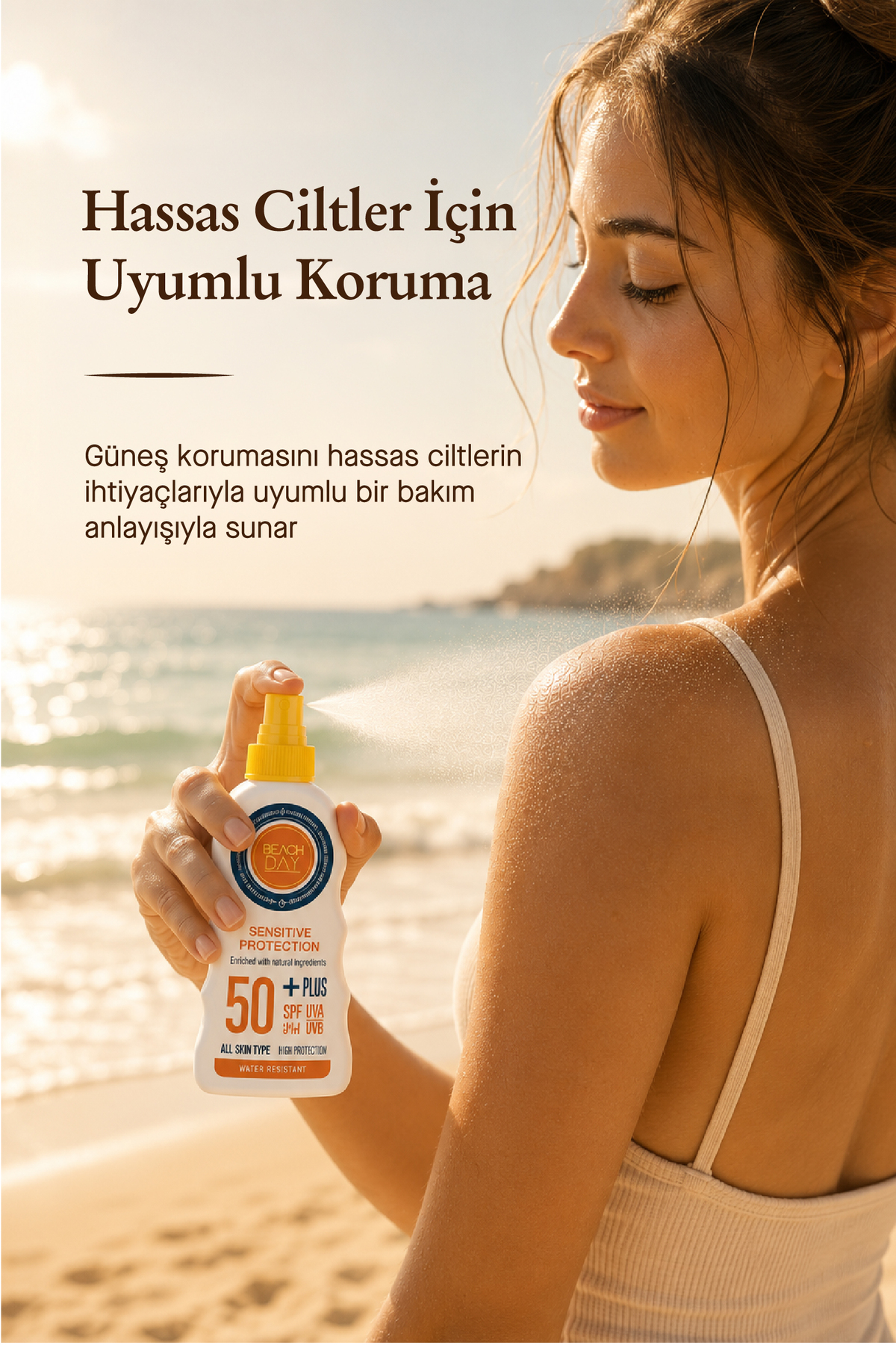 Supreme Complex Broad Spectrum Milk Hassas SPF 50 Spray 150 ml. — BD22 — تصویر 3 از 8