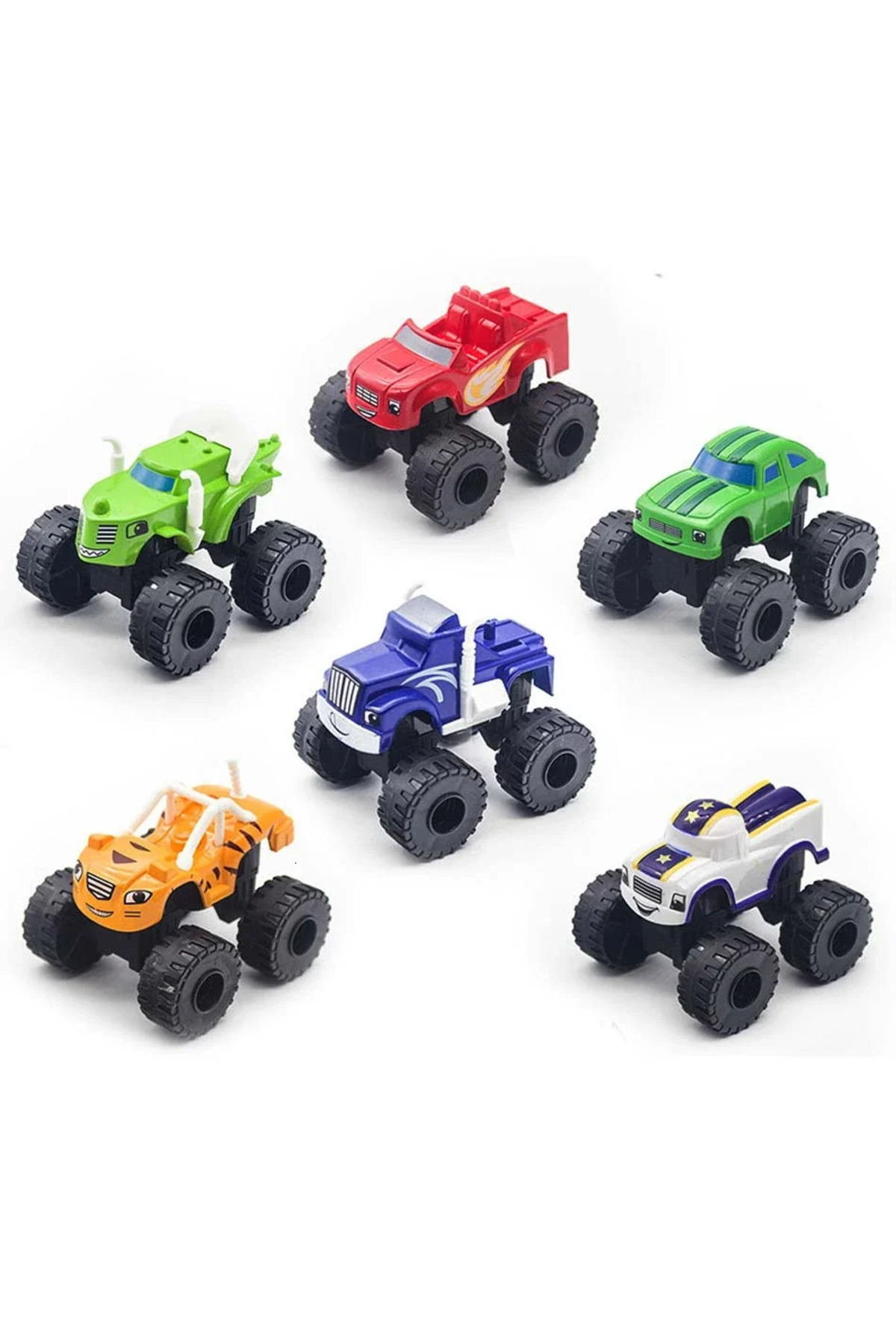 Choice 6pcs 6Pcs Blaze Monster Racing Car Diecast Toy Set Russia Miracle Crusher Truck Vehicle Transformati