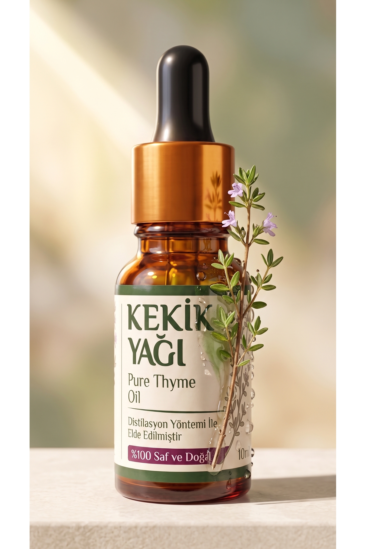 Kekik Uçucu Yağı 10 Ml / %100 Saf Ve Doğal / Thyme Oil — A1-Kekik-yag-10 — تصویر 4 از 8
