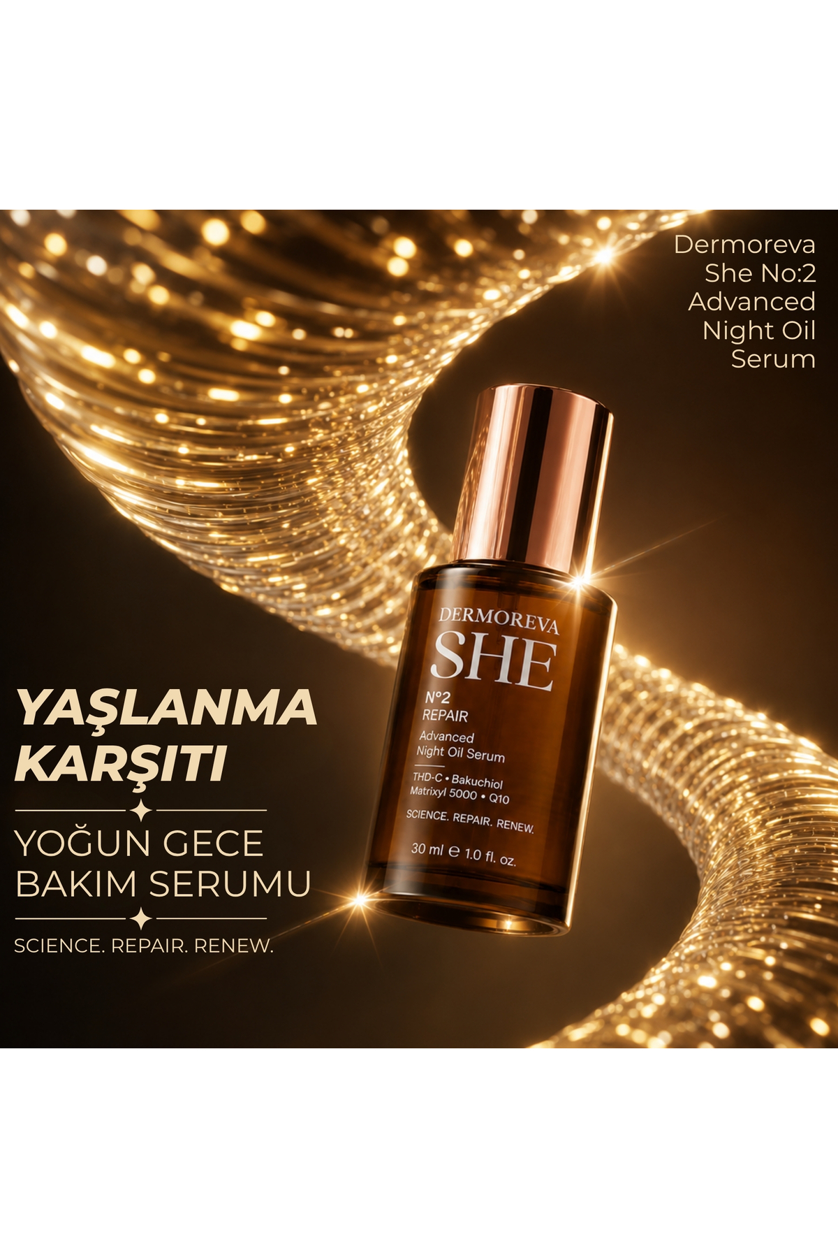 Dermoreva She Premium Peptit Gündüz & Gece Serum Seti — dermorevaset — تصویر 4 از 8