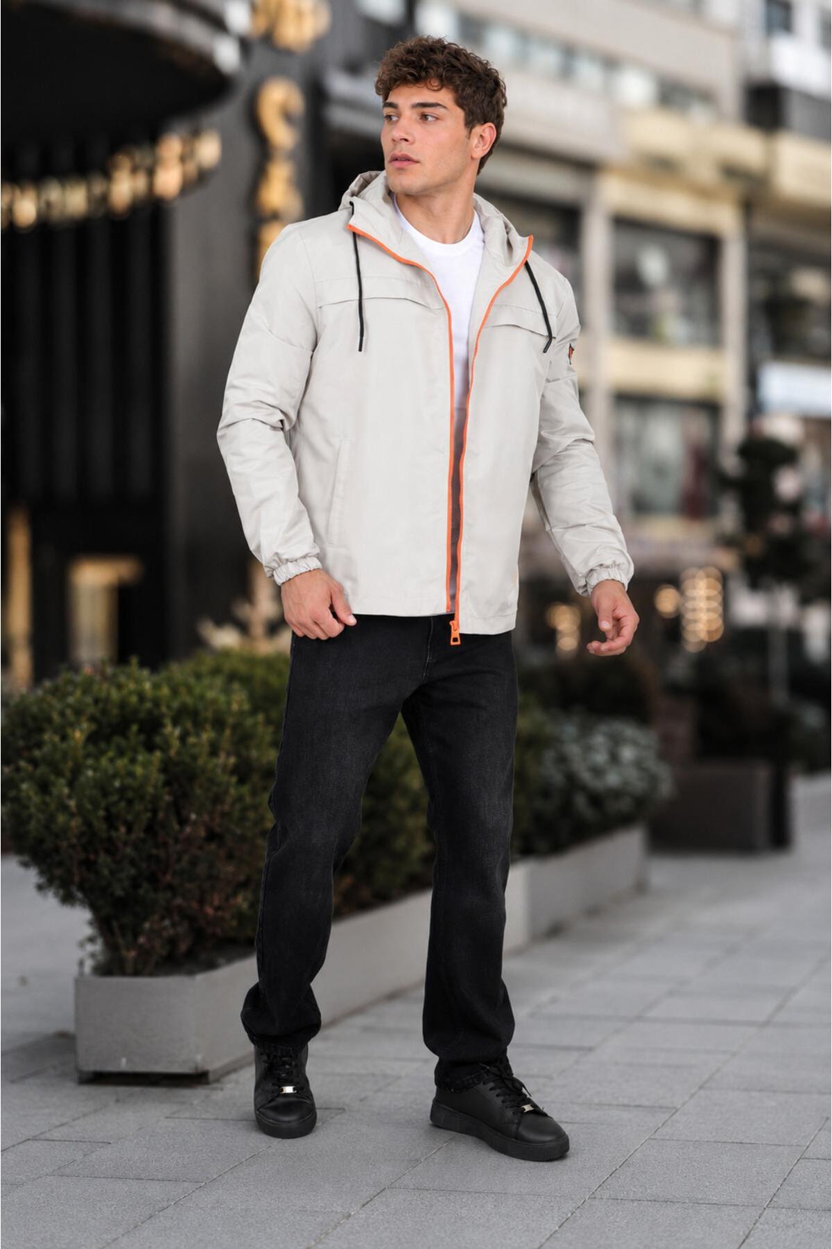 ByTrend Renkli Fermuarlı Yağmurluk Mevsimlik PLDP 2920 görsel 4
