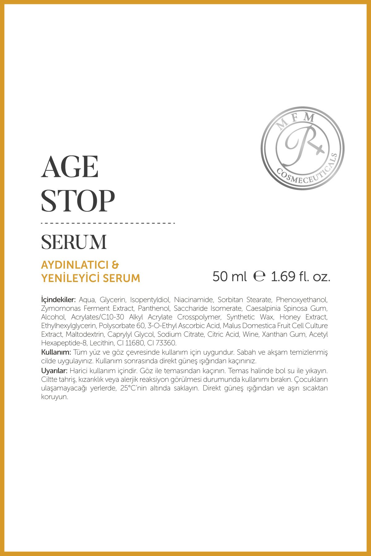 MFM Nutra Age Stop Yaşlanma Ve Kırışıklık Karşıtı Gündüz - Gece, Göz Çevresi Serum - 50 ml — 868294342408 — تصویر 8 از 8