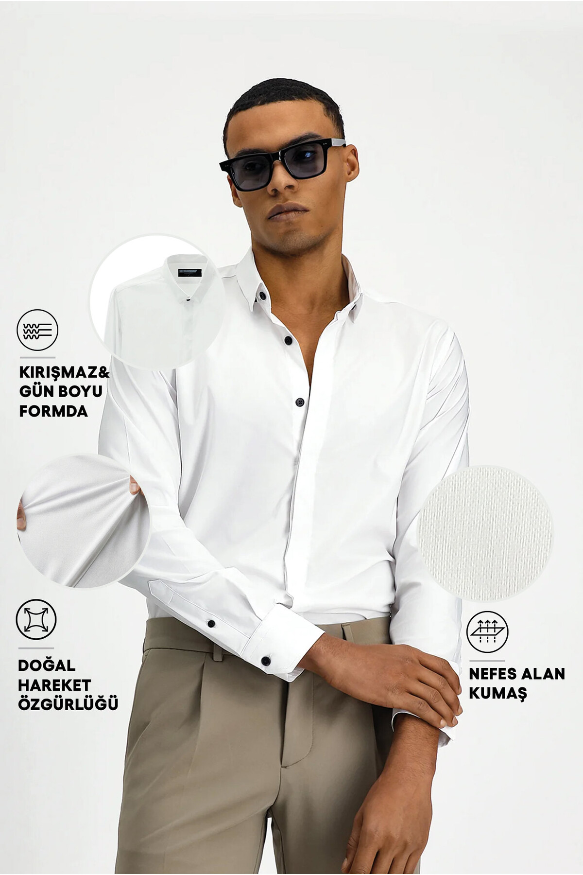 پیراهن  سفید KSSZ4U7PDZ001