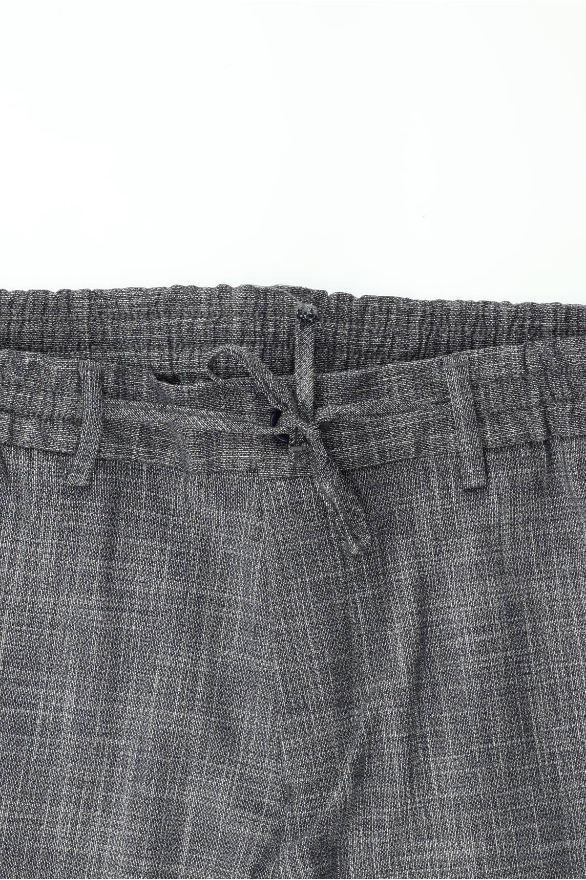 7 Drop Super Slim Fit Eksra Dar Kesim Desenli Beli Lastikli İpli Takım Elbise — سرمه‌ای KSSZ1M76DS005 — تصویر 5 از 6