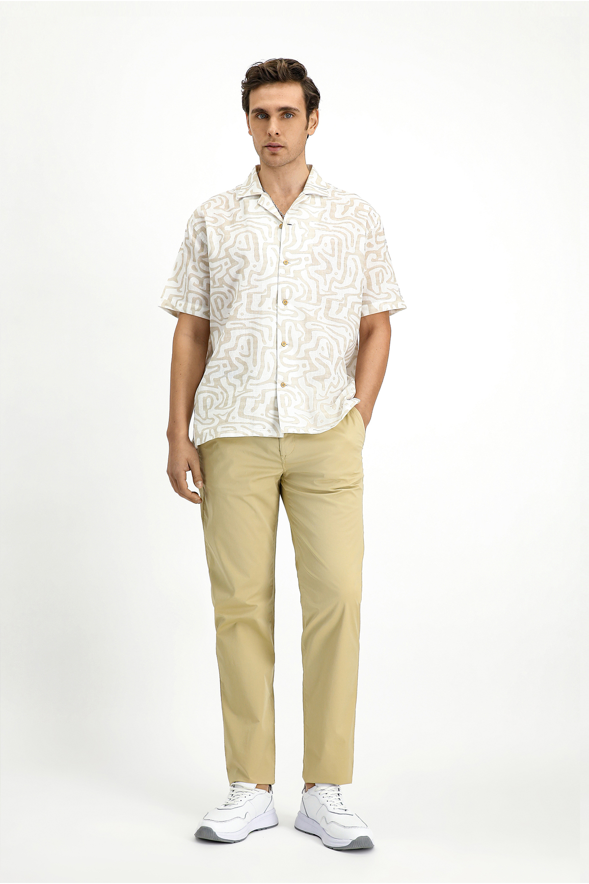Kiğılı Regular Fit Standart Kesim Likralı Kanvas / Chino Pantolon