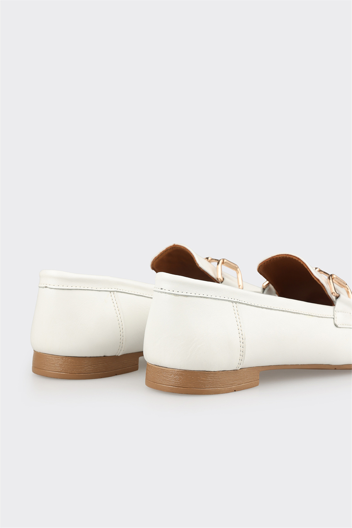 Elle Shoes Beyaz Deri Kadın Günlük Ayakkabı görsel 5