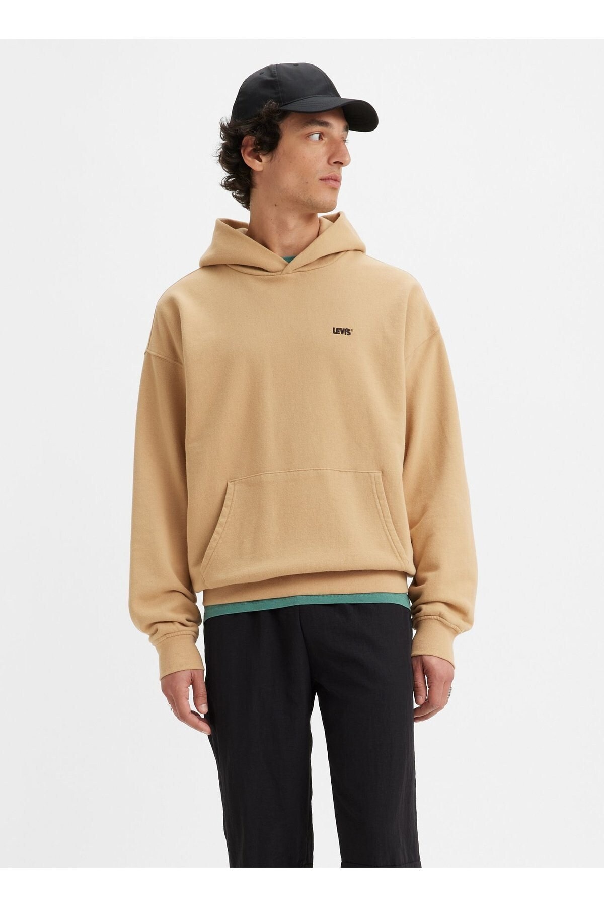 سویشرت مردانه سفید یقه کلاه‌دار Levis مدل A3767-0017_GOLD TAB HOODIE INCENSE لیوایز سویشرت Levi's