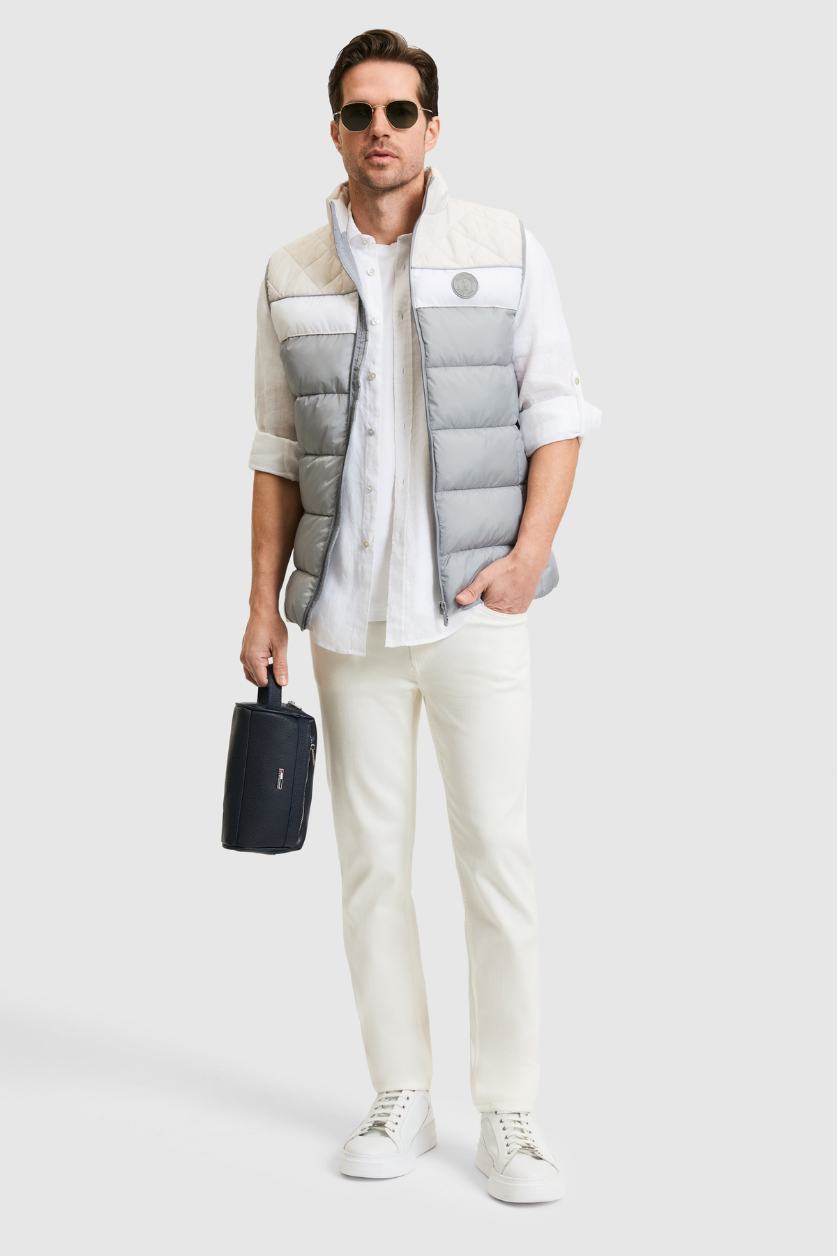 U.S. Polo Assn. Erkek Gri Yelek 50318835-VR024 görsel 4