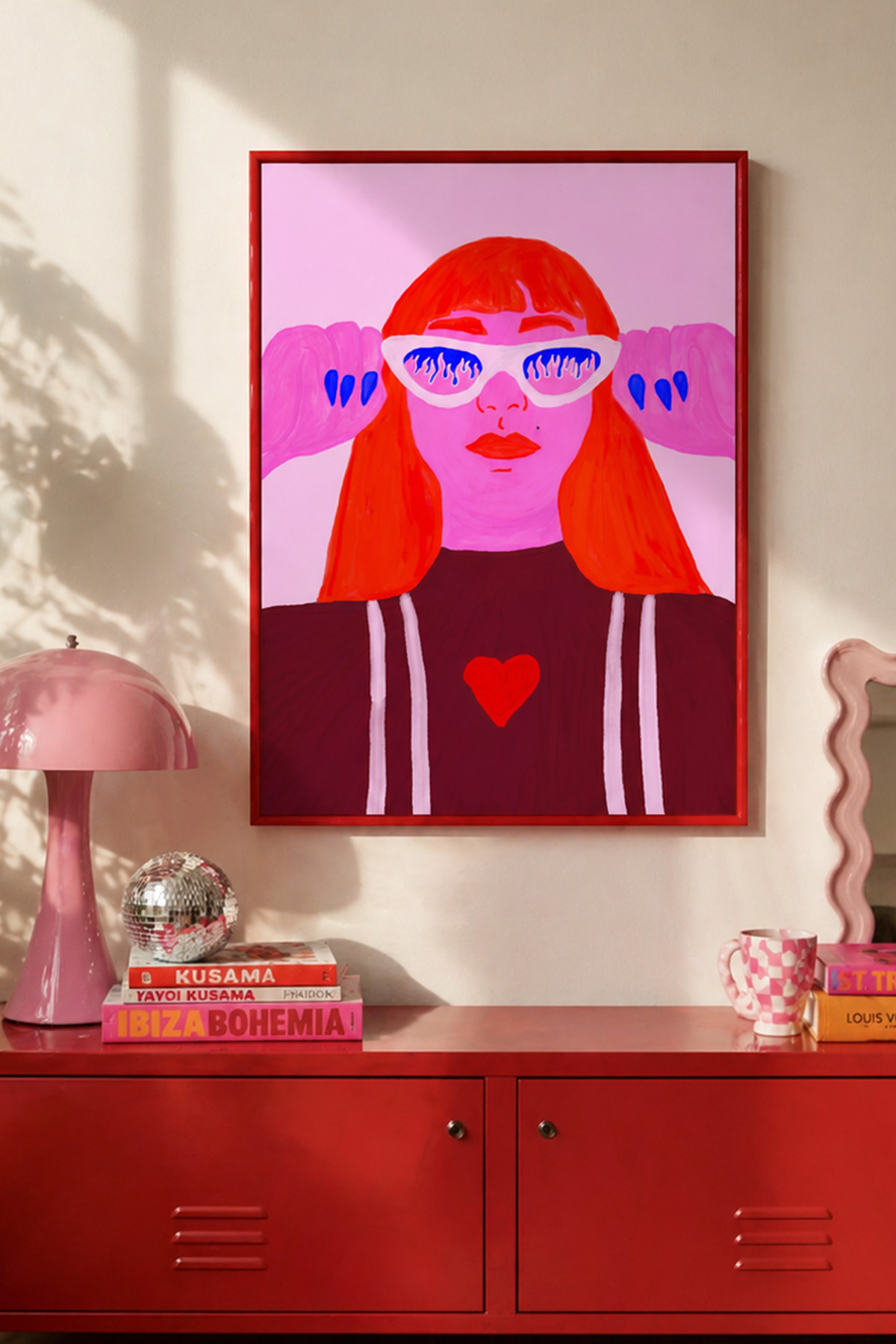 Pop Art Kadın Portre Tablo Poster Modern İllüstrasyon Duvar Dekoru Çerçevesiz