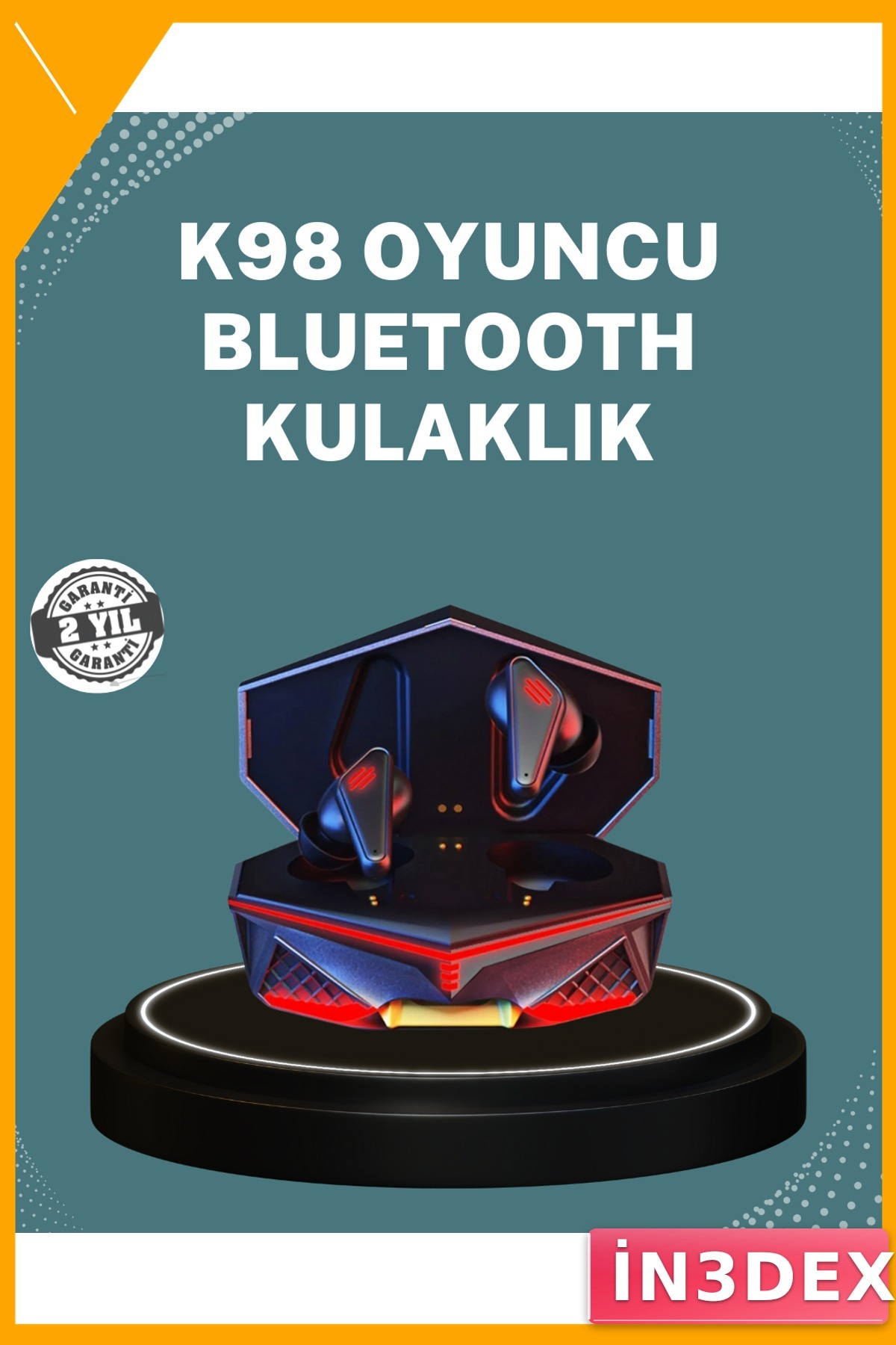 Kablosuz Bluetooth 5.0 Kulaklık Ergonomik IPX4 Suya Dayanıklı