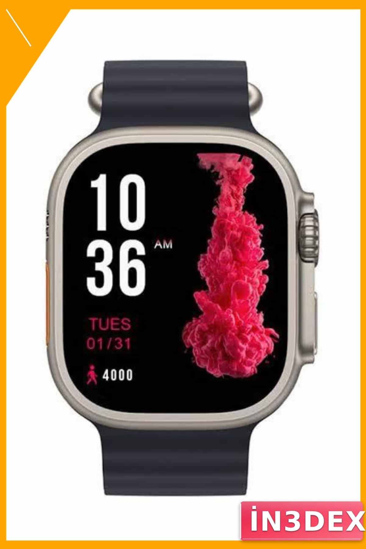 Bluetooth Arama Cevaplamalı Akıllı Saat 49mm Çift Kordon