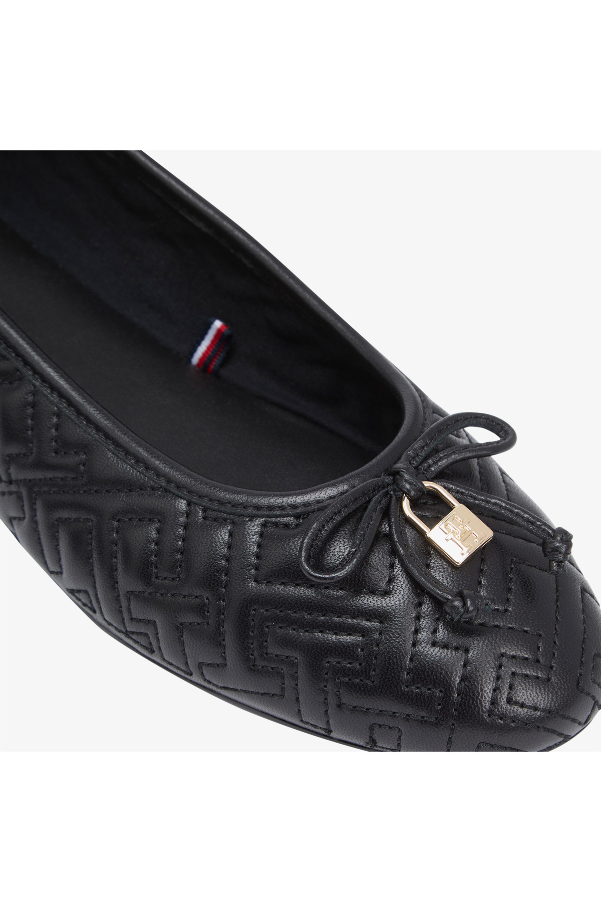 کفش espadril زنانه مشکی TH QUILTED BALLERINA - FW0FW09264