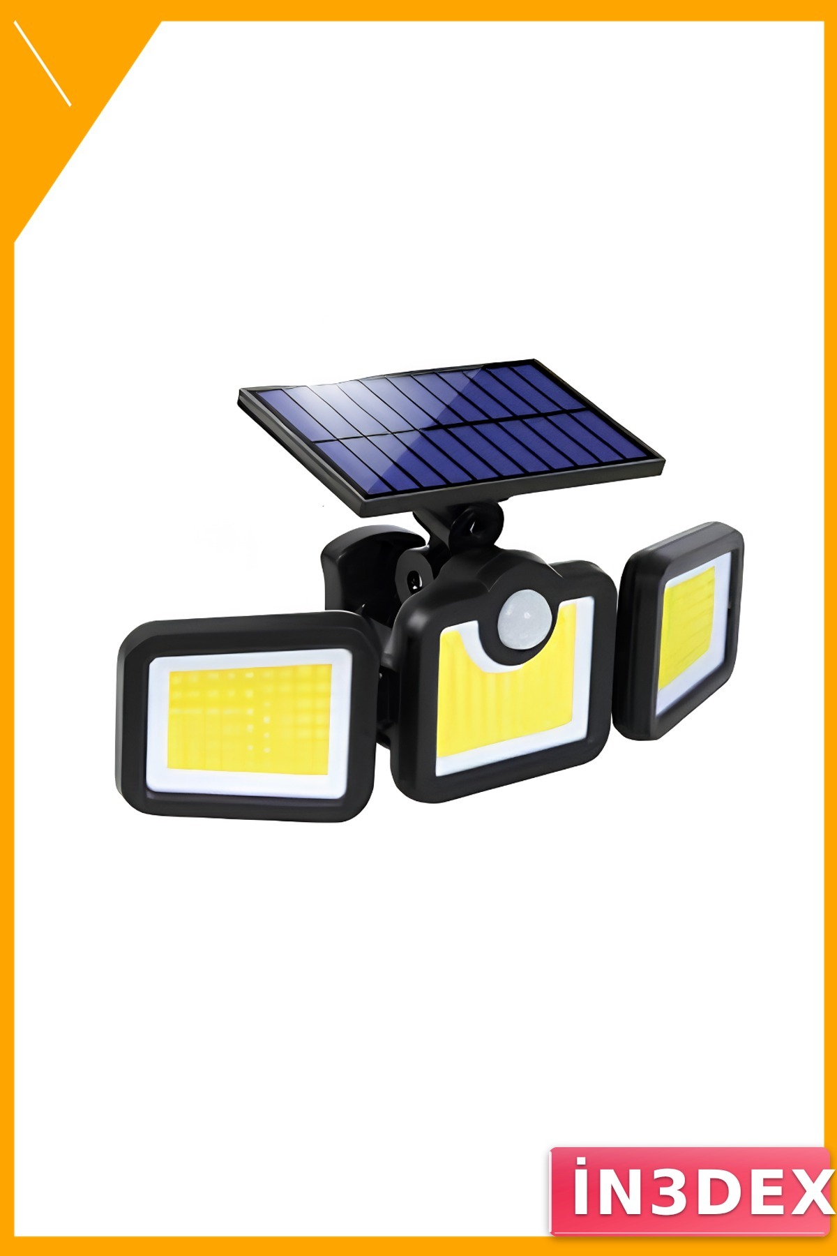 Hareket Sensörlü Güneş Enerjili LED Bahçe Duvar Lambası