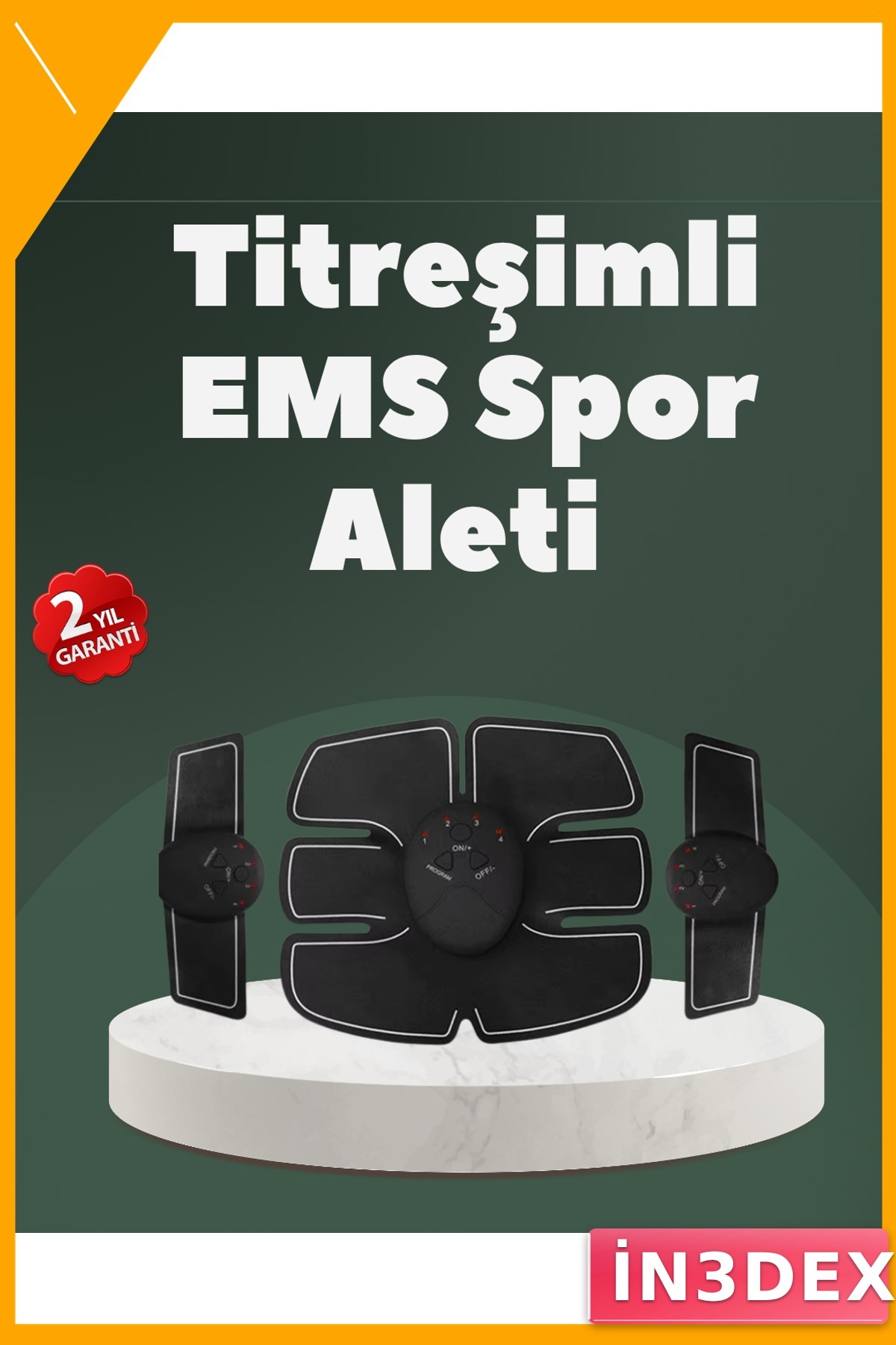 Titreşimli EMS vücut Çalıştırma Cihazı 6 Mod Ev Spor Aleti