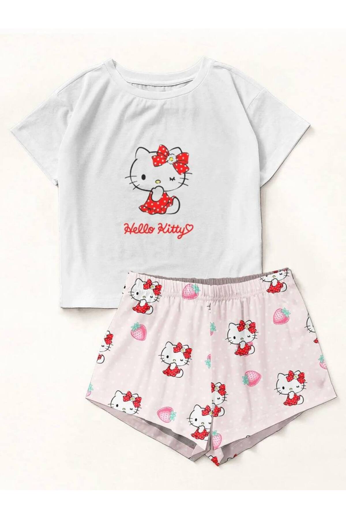 Zezex Kitty Supersoft Shorts Set