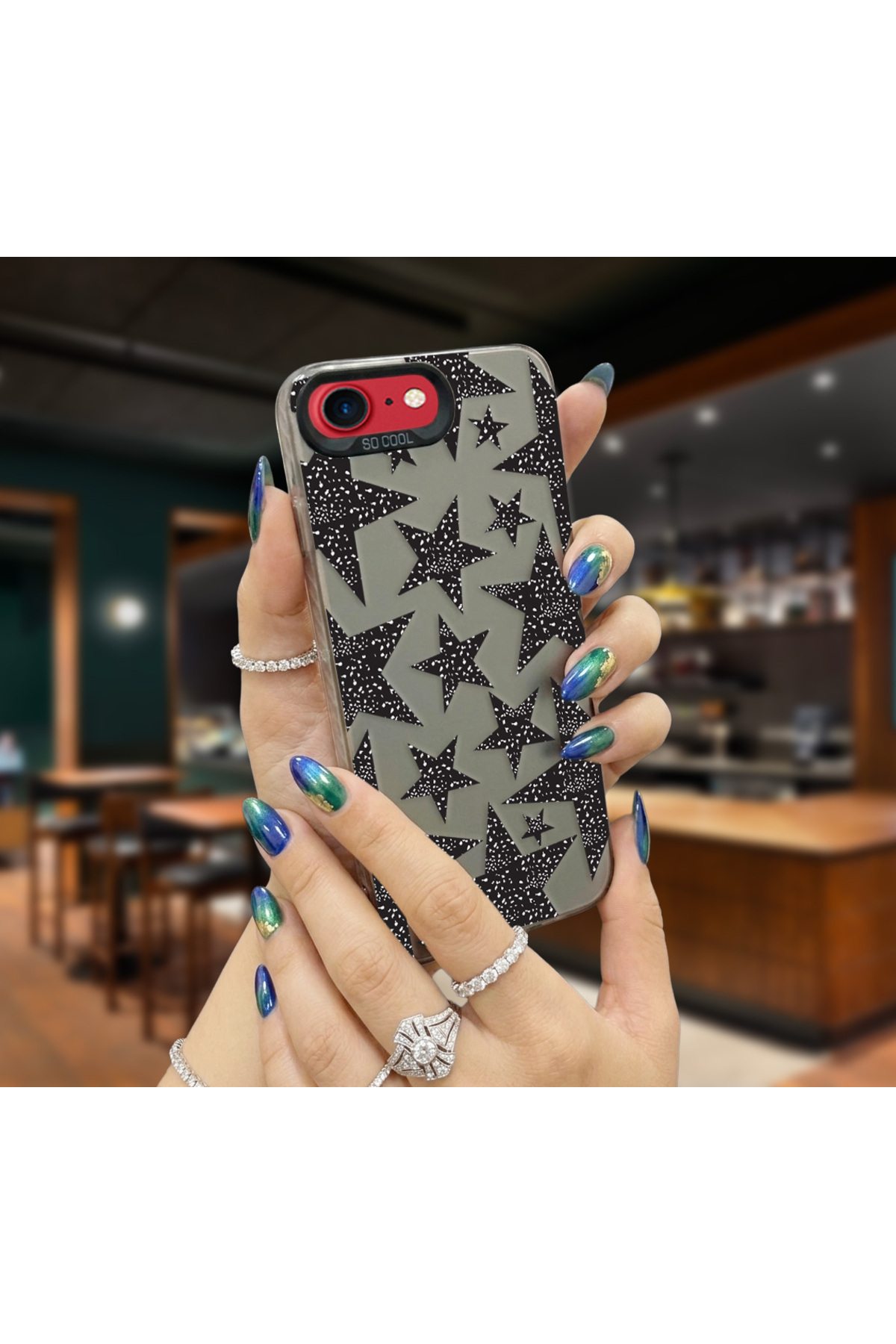 Caseji İphone 7-8-SE2020 Uyumlu Kaplanlar Baskı Desen Darbe Emici