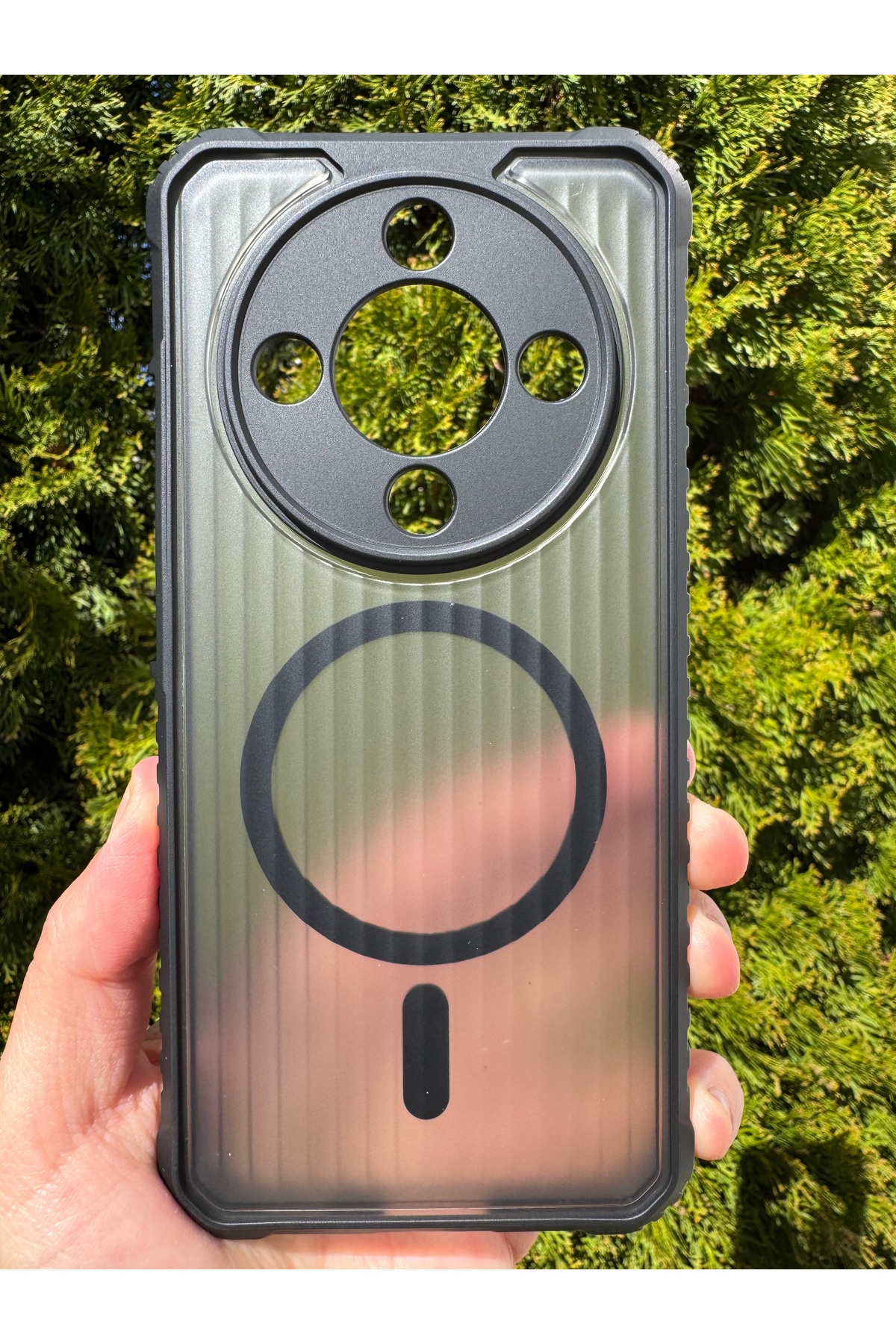 Honor Magic 8 Lite Uyumlu Magsafe Kılıf Kamera Korumalı Antishock Darbelere Dayanklı Tank Arka Kapak