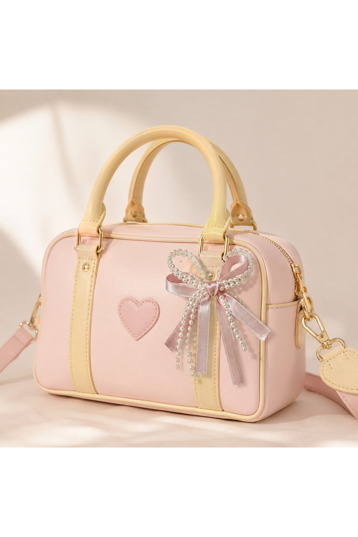 FALAVİ  Pembe Kurdele Charm İki Adet Çanta Charm Ayakkabı Chramı Anahtarlık