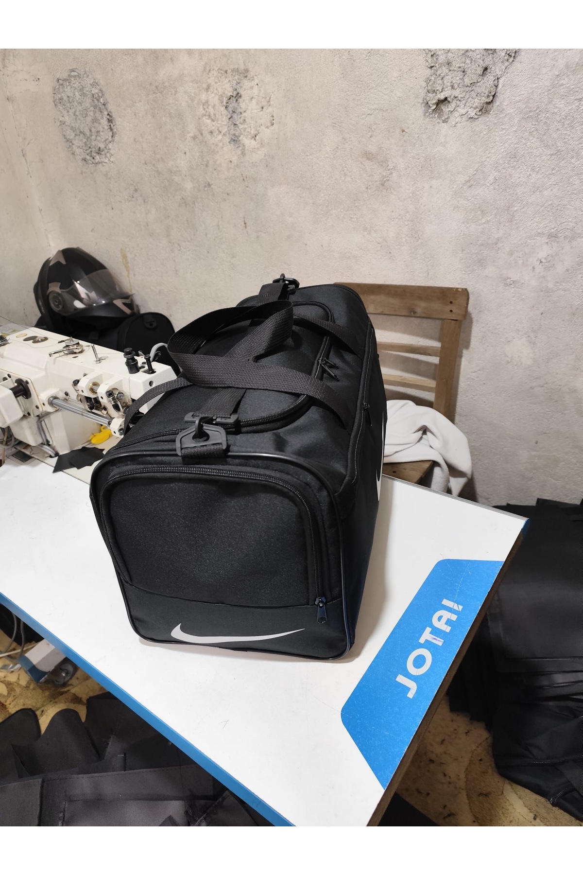 MAYALAR Spor Çantası Lüx İthal Malzeme Ayakkabı Bölmeli Günlük Seyahat Kullanım 50cm/30cm görsel 4