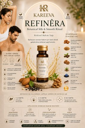 Karéeva Kareeva Refinéra Silk Touch 8 Doğal Yağlı Epilasyon Sonrası Onarıcı B...
