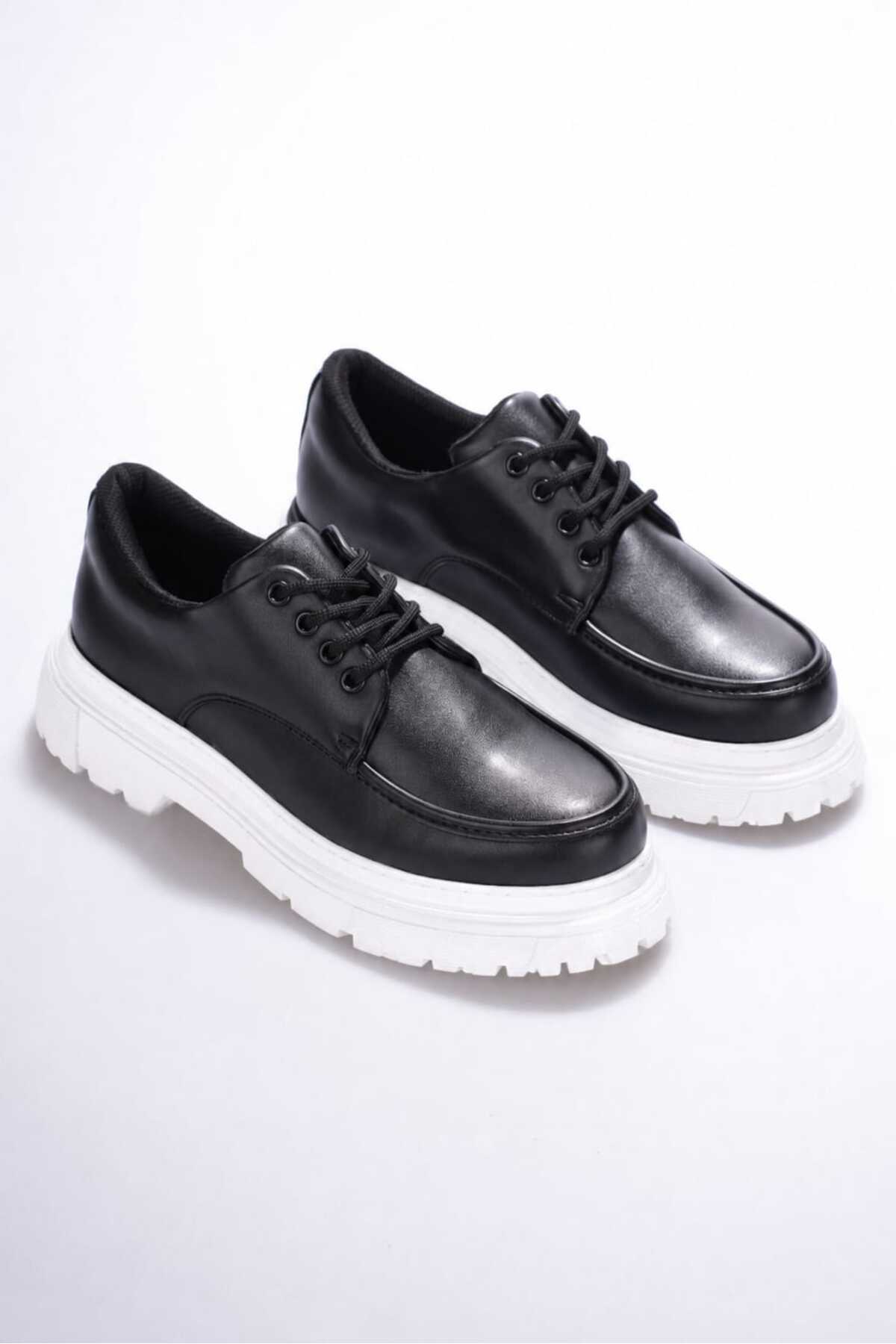 YG-X1 Men's Casual Lace-Up High Quality Skin Classic Shoes CBT-Black