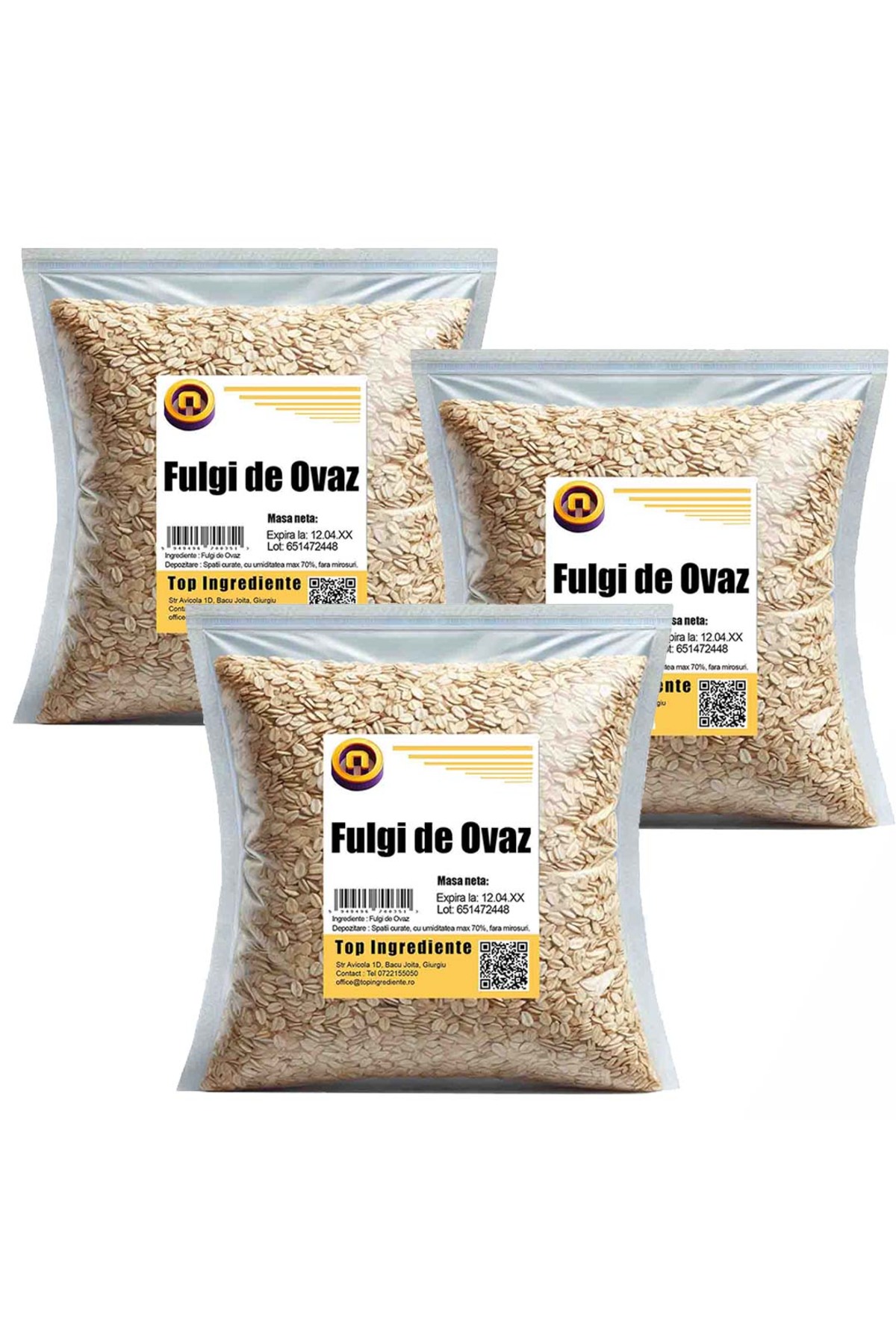 Top Ingrediente Овесена каша - 1.5кг (3Х0.5кг)