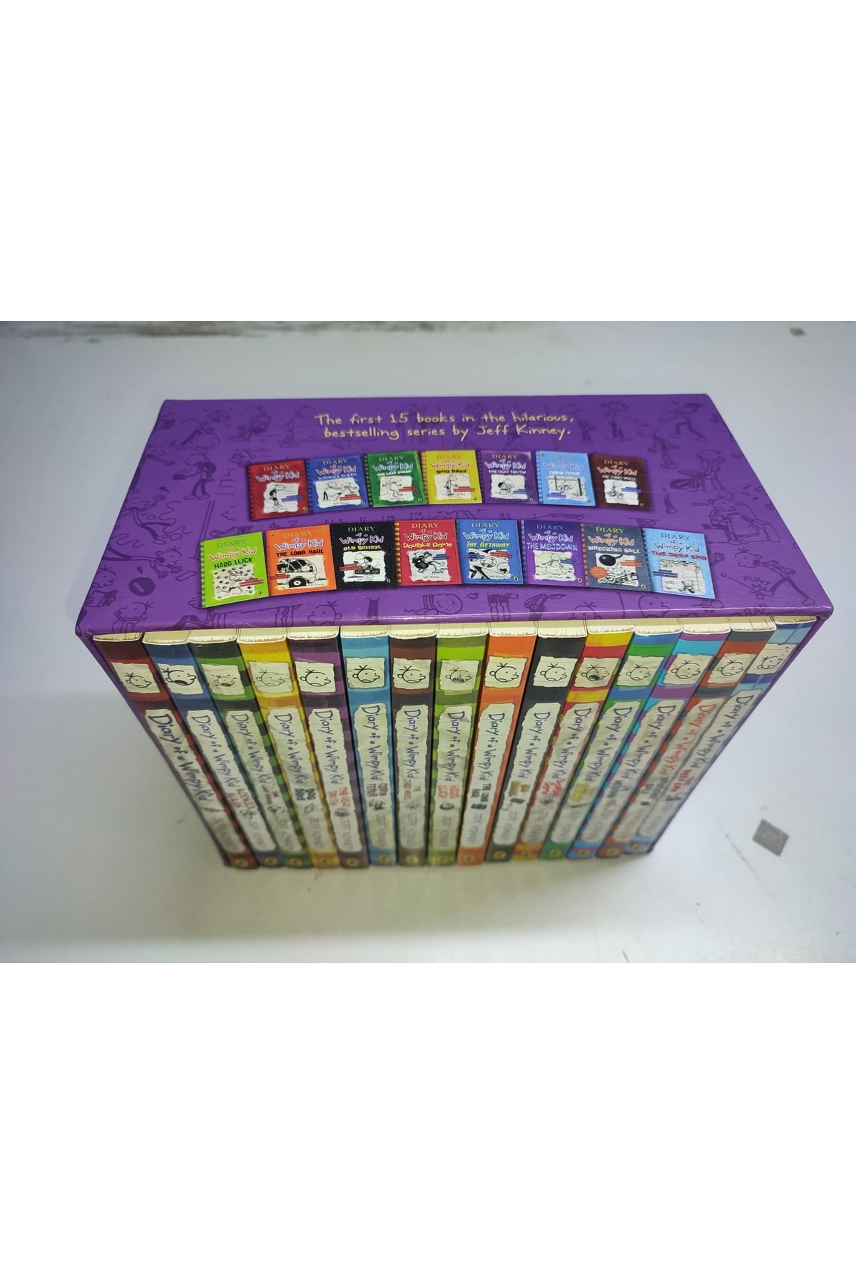 Pearson Diary of a Wimpy Kid 15 Books Set Collection Boxed By Jeff