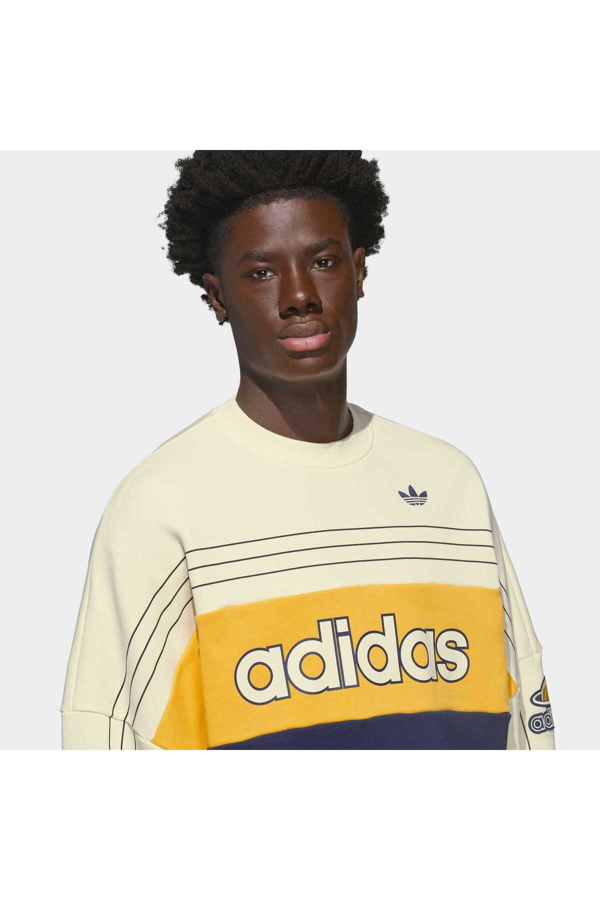 adidas Varsity Crew Unisex Yetişkin Spor Sweatshirt KS8191 görsel 6