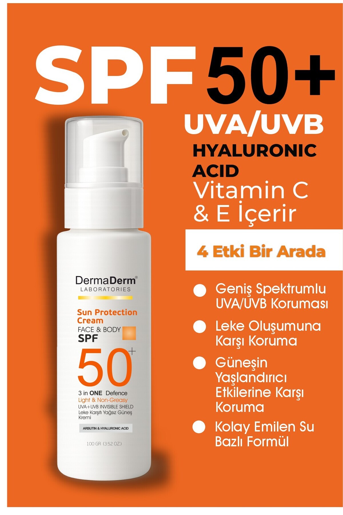 Dermaderm Yüz Güneş Kremi 100ml. ve Leke Karşıtı Serum 50ml. — H1343 — تصویر 2 از 8